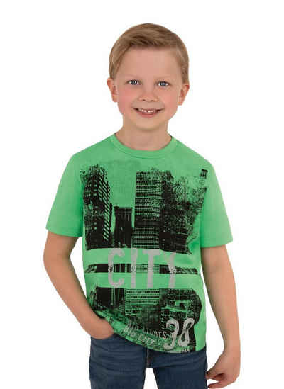 Trigema T-Shirt für Jungen mit Skyline-Motiv