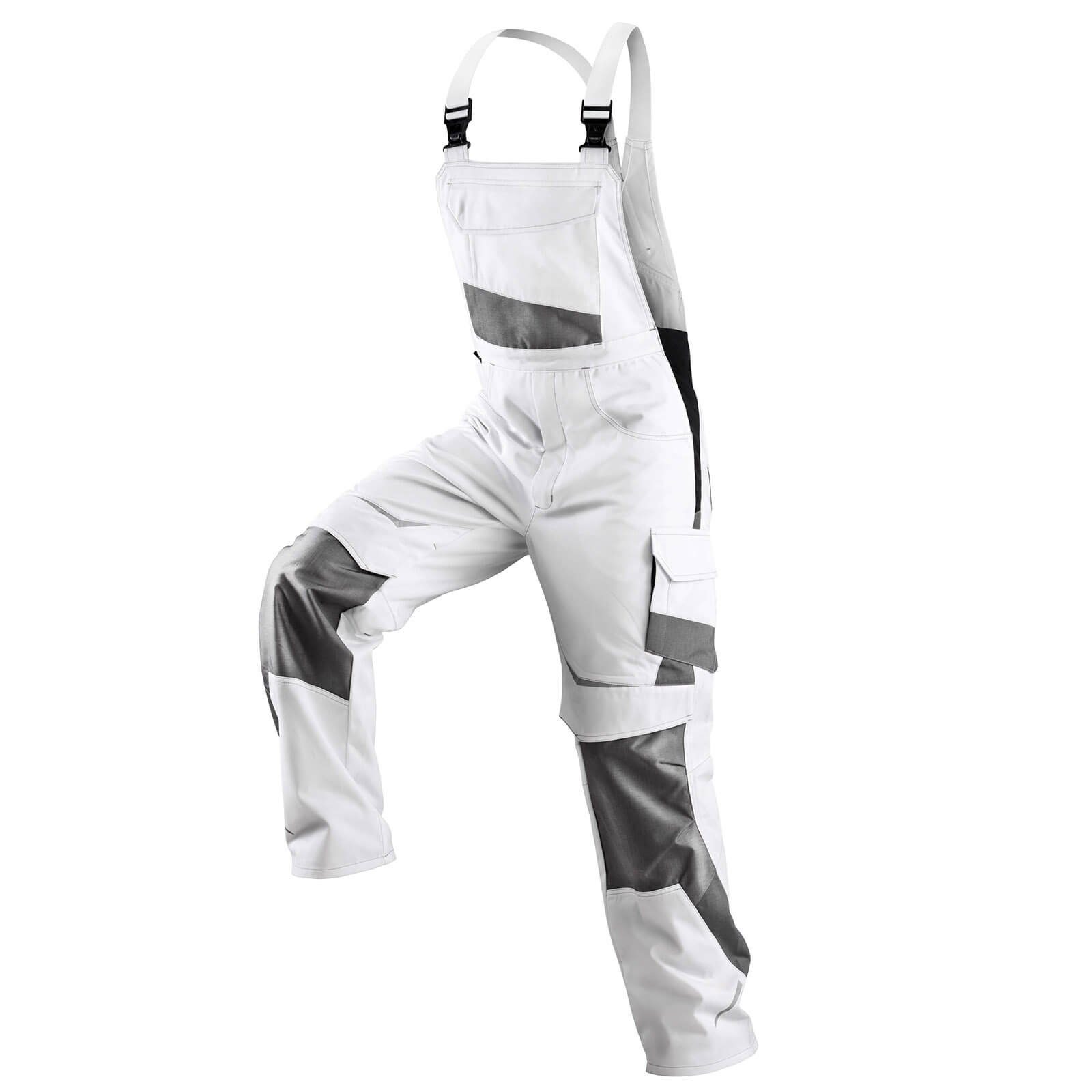 Kübler Latzhose Kübler Pulsschlag Latzhose weiß/anthrazit günstig online kaufen