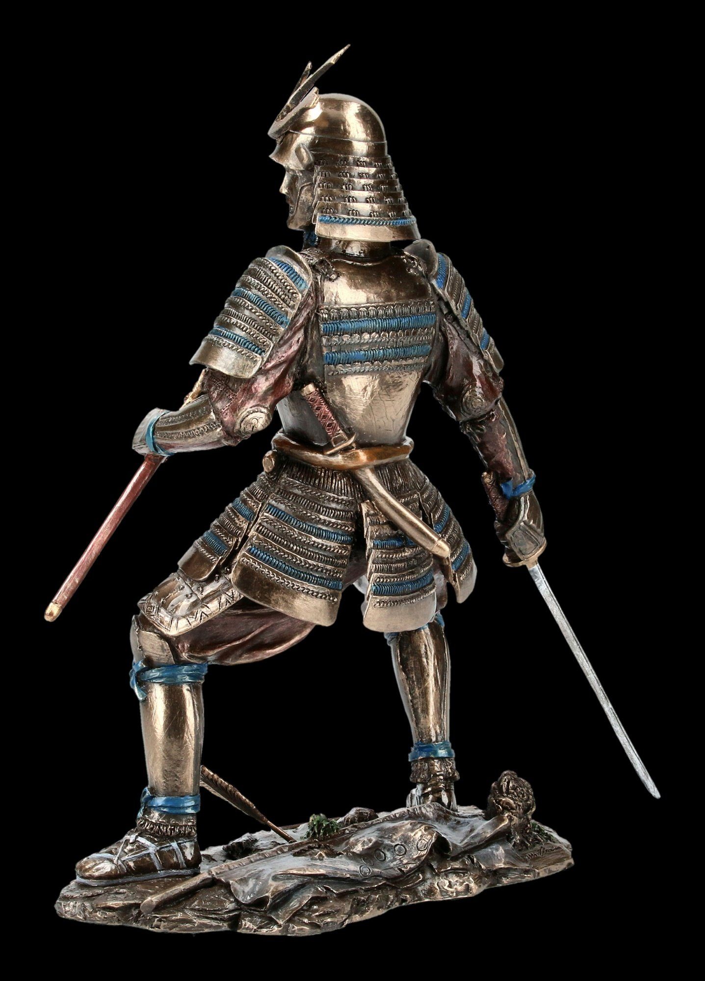 Figur Schwertern in Deko Krieger zwei Shop - Rüstung - Dekofigur Figuren GmbH Samurai mit