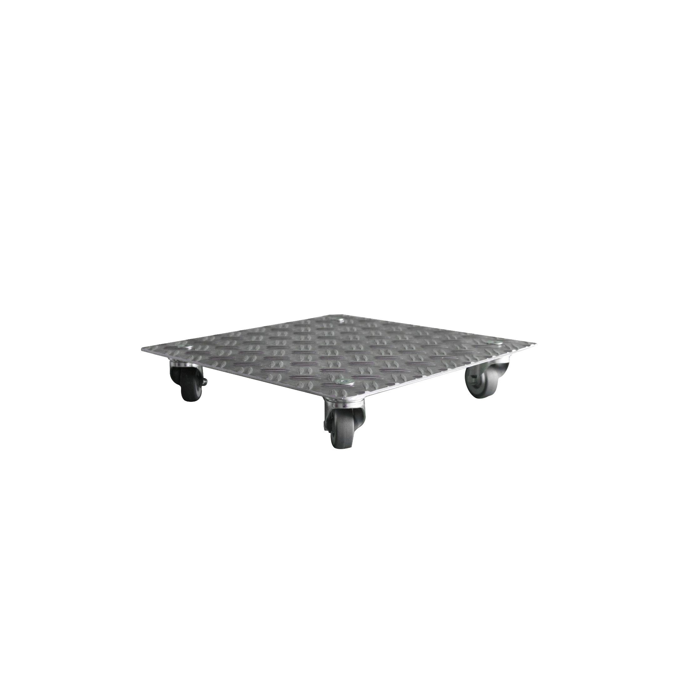 Schlögel Pflanzenroller Schlögel Blumenroller Untersetzer Pflanzenroller, 280kg Indoor Outdoor Alu-Riffelblech 2,5/4 250x250mm