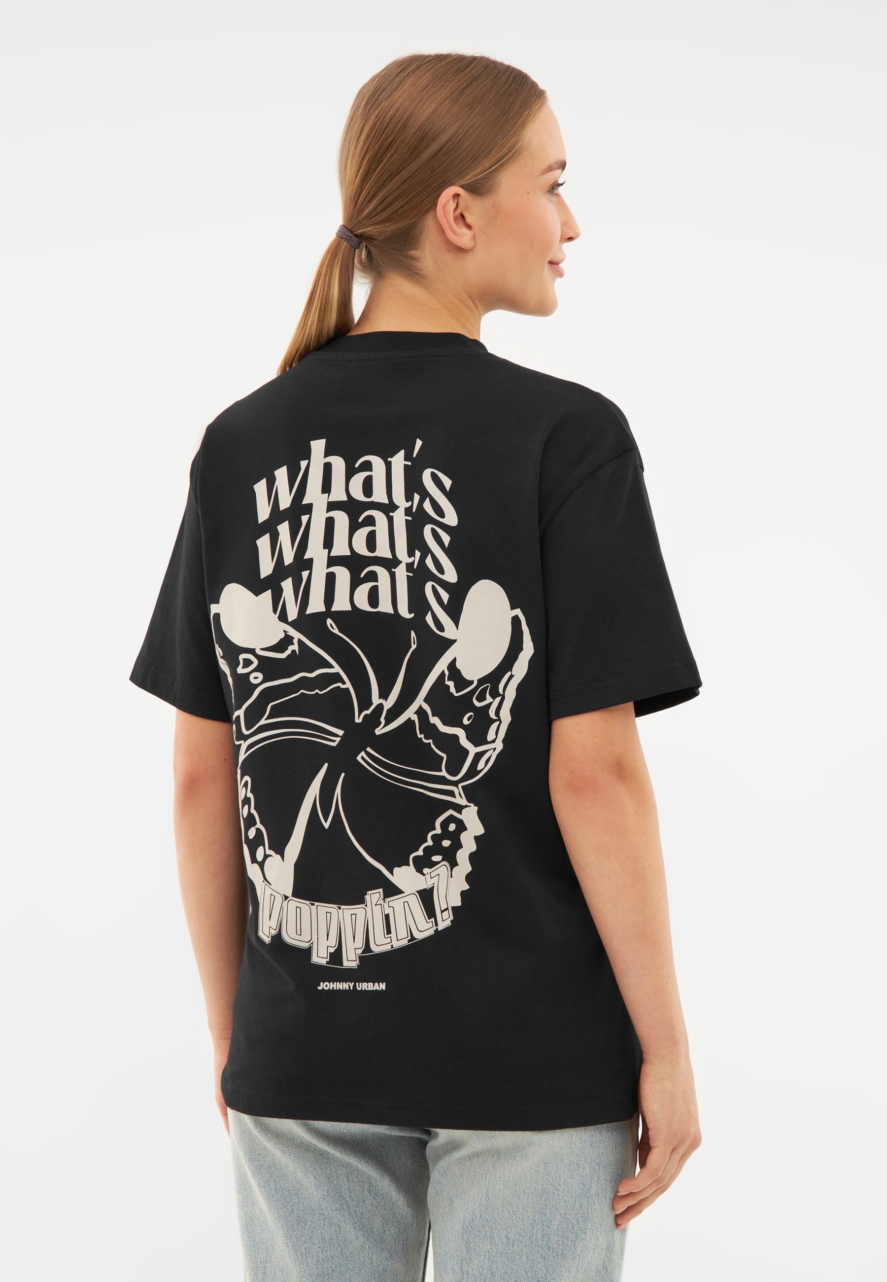 Johnny Urban T-Shirt Sammy Butterfly Oversize T-Shirt (1-tlg) Tshirt mit Schmetterling Back Print