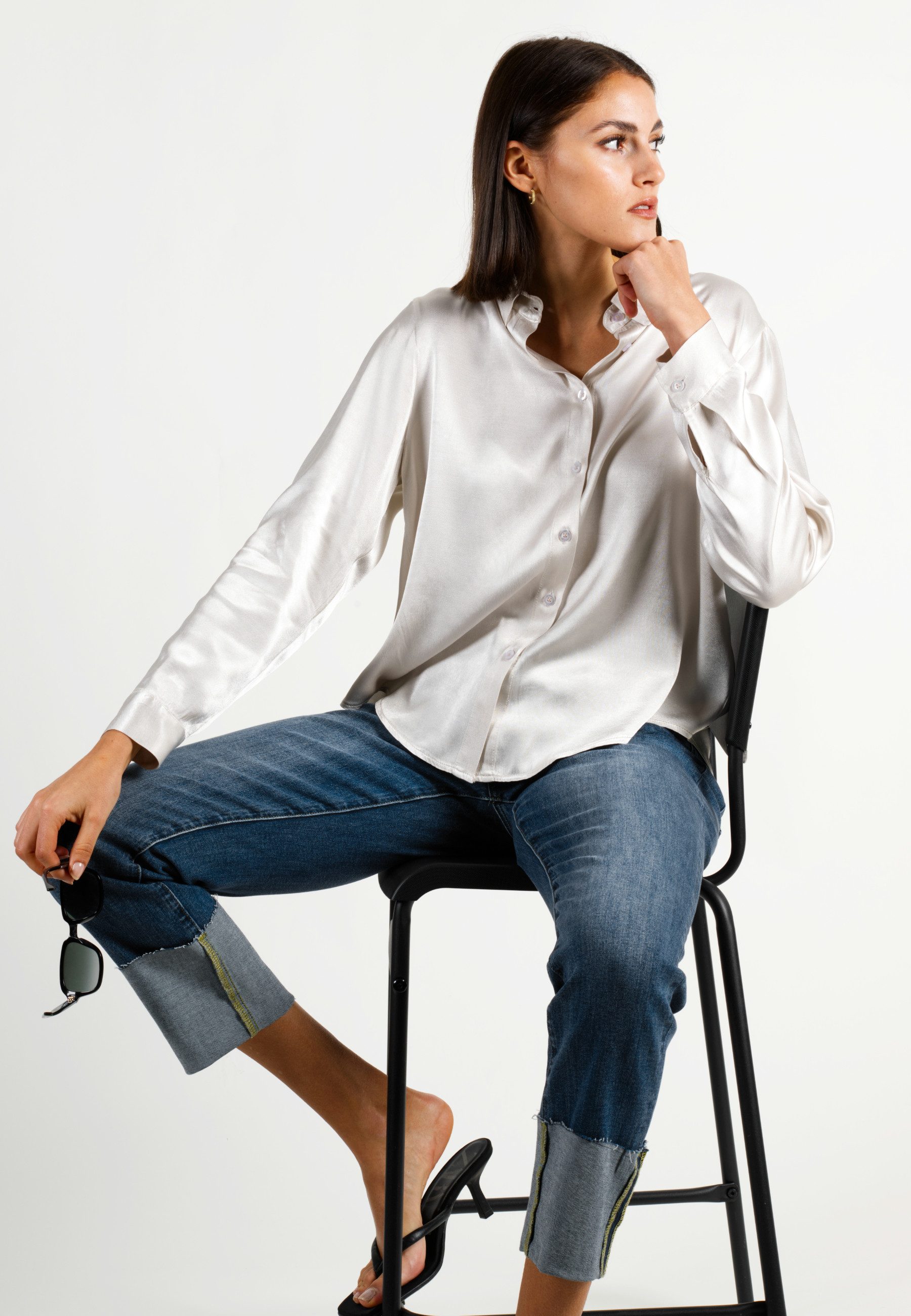 Andijamo-Fashion Hemdbluse PEARL GLOW KOMBISTAR günstig online kaufen