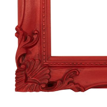 ASR Rahmendesign Wandspiegel Modell Brietta (modern, Vintage Stil, Grundfarbe rot), Größe außen 83cm x 143cm x 5,5cm