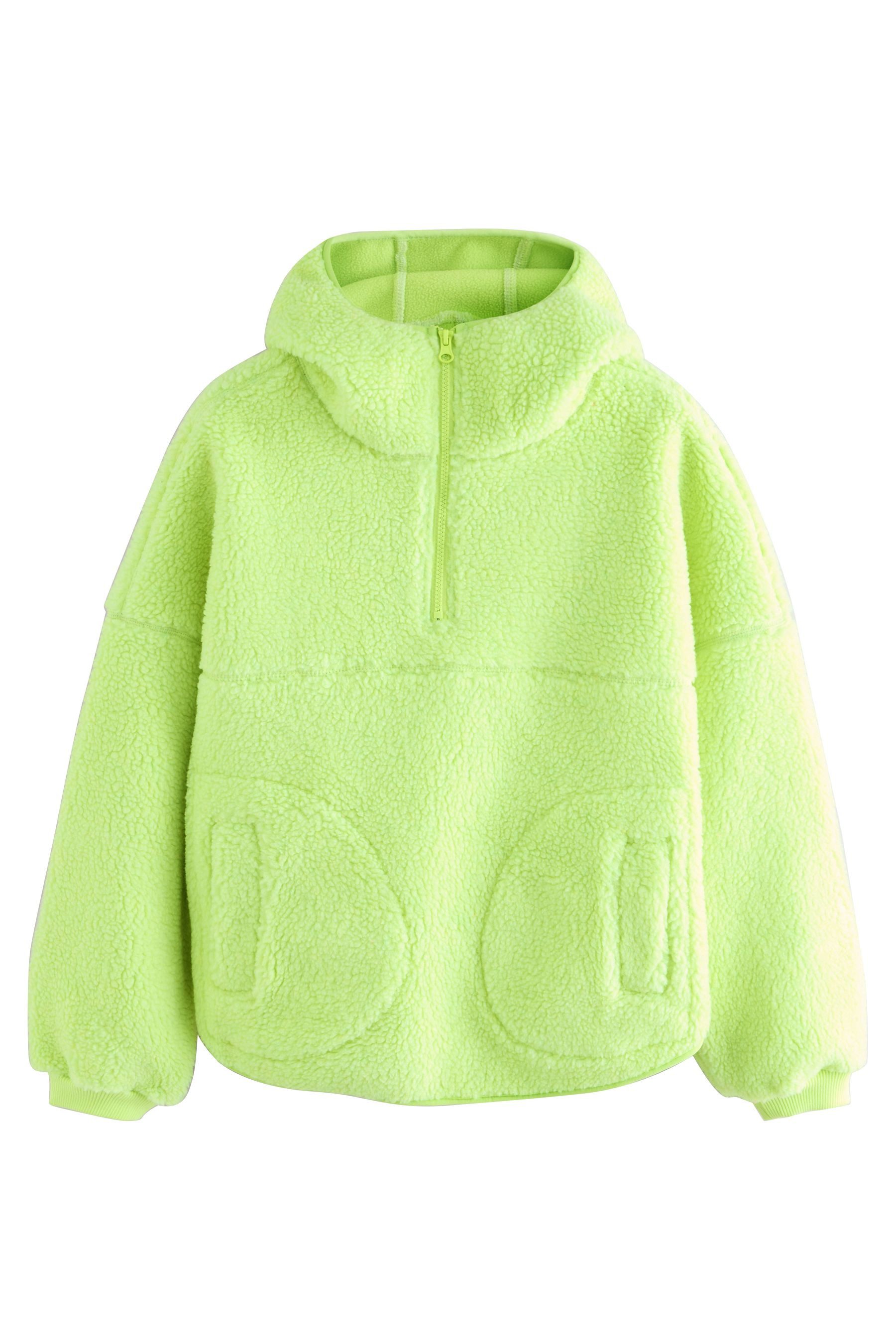 Next Kapuzenfleecejacke Active Kapuzenjacke mit Borg günstig online kaufen