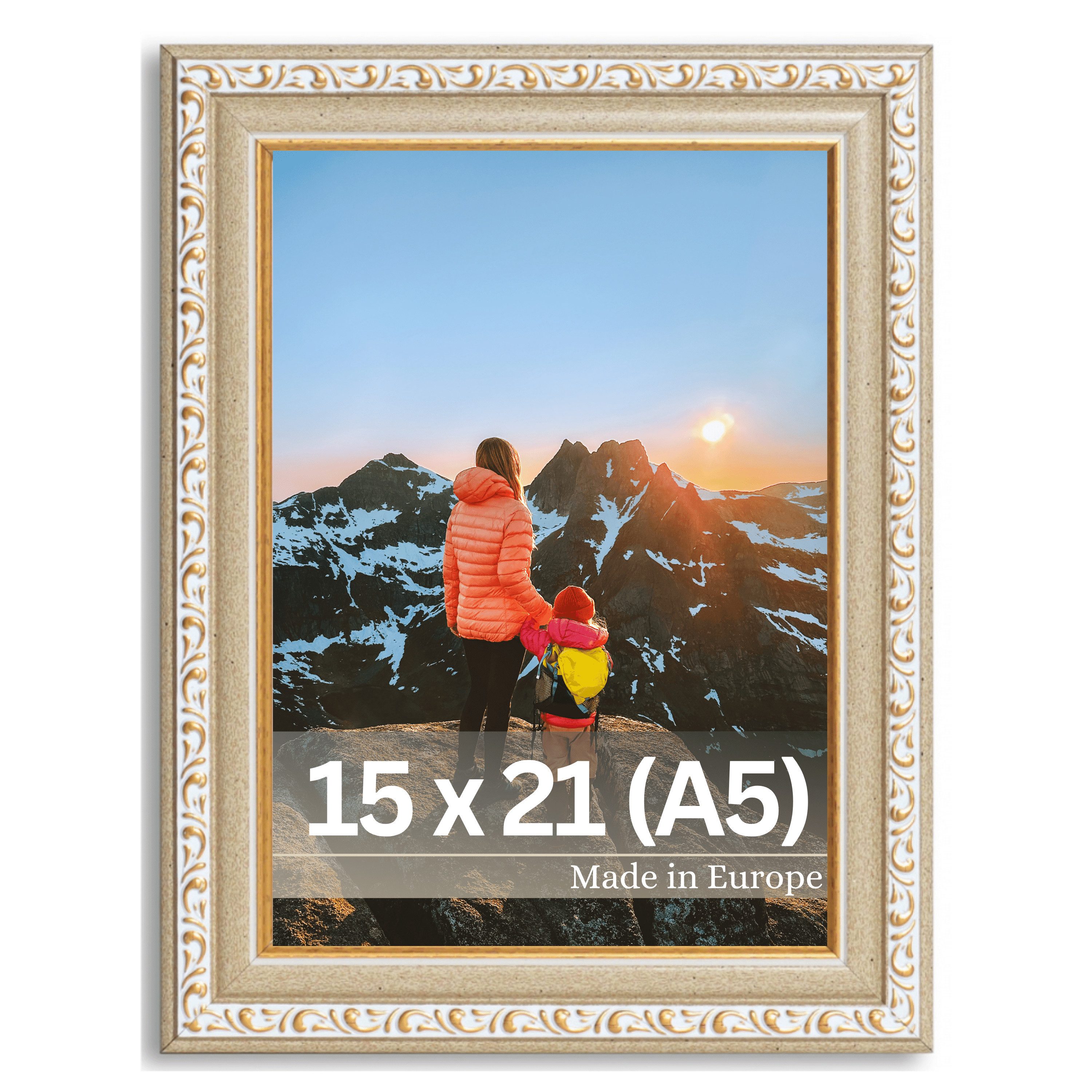 Victor (Zenith) Bilderrahmen Chagall, Antiker Bilderrahmen Beige Gold 15x20 günstig online kaufen