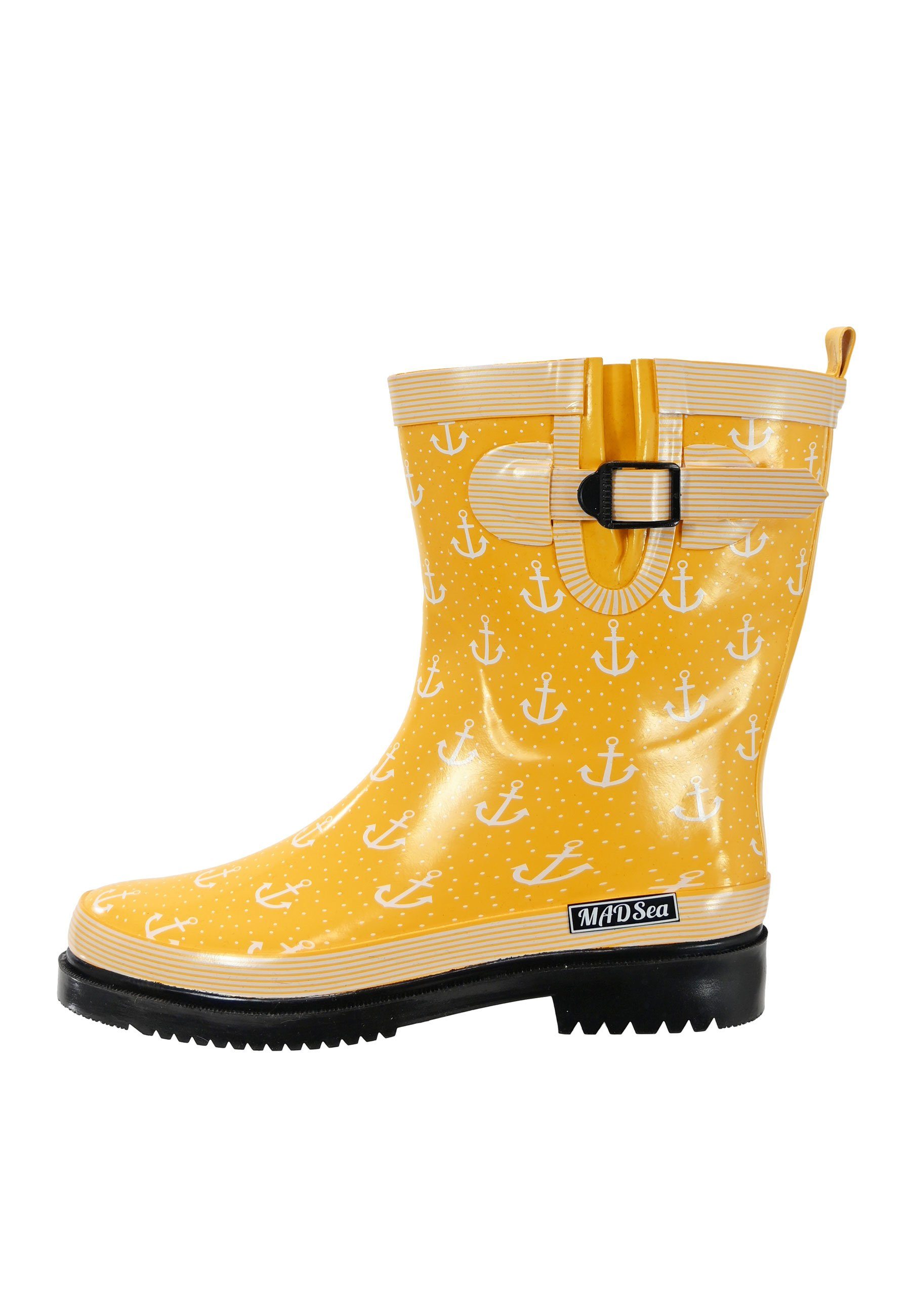 MADSea Anchor Gummistiefel mit dekorativen Schnalle mit Dehnfalte günstig online kaufen