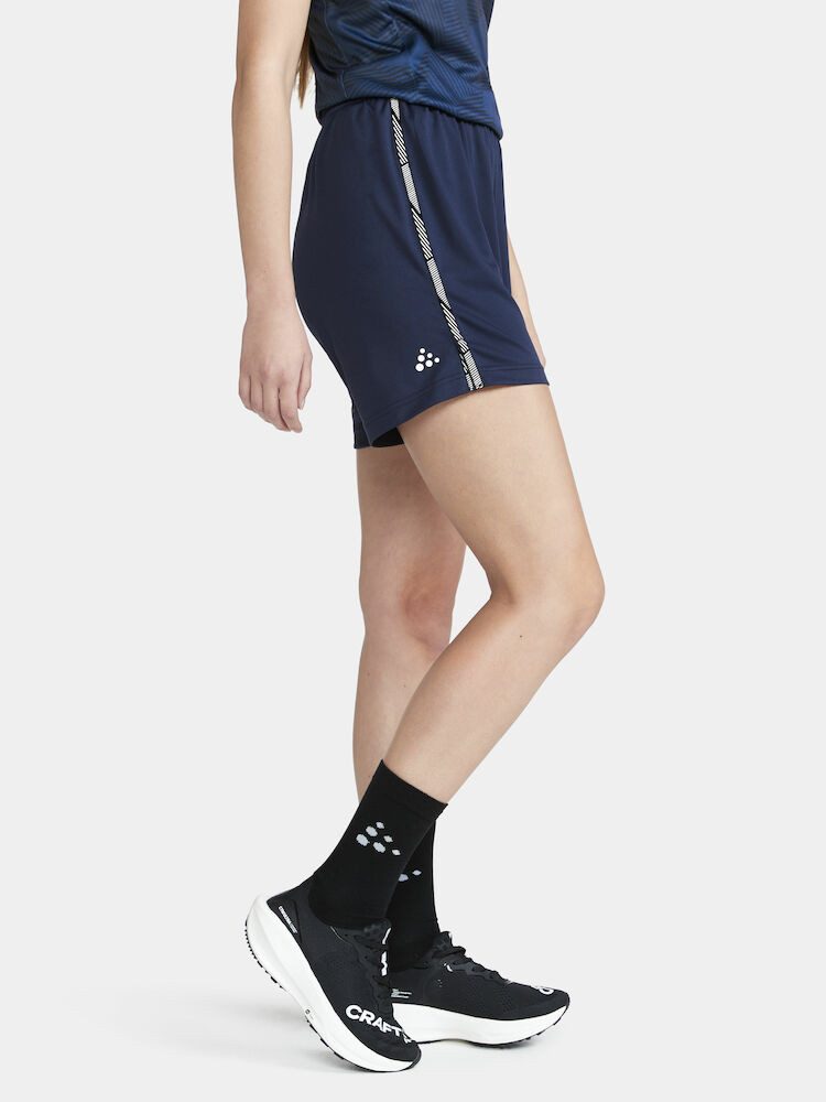Craft Trainingshose Premier Shorts (rec. Polyester, ergonomisches Design) kurz navyblau