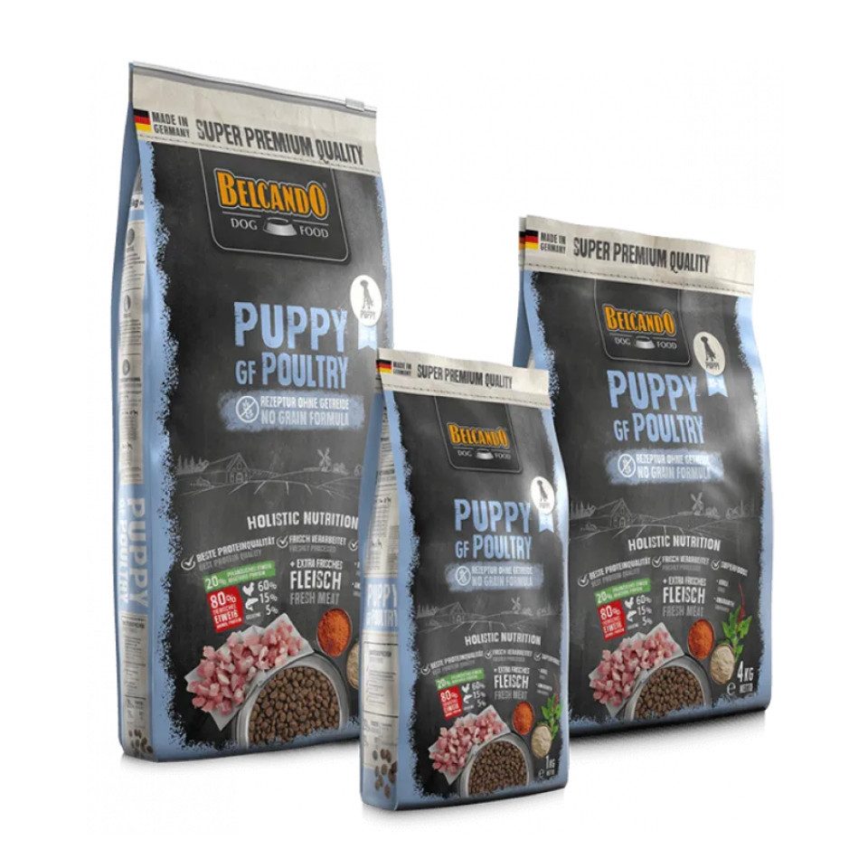 Belcando Puppy GF Poultry - getreidefreies Trockenfutter für optimales Wachstum, Trockenfutter für: Hunde