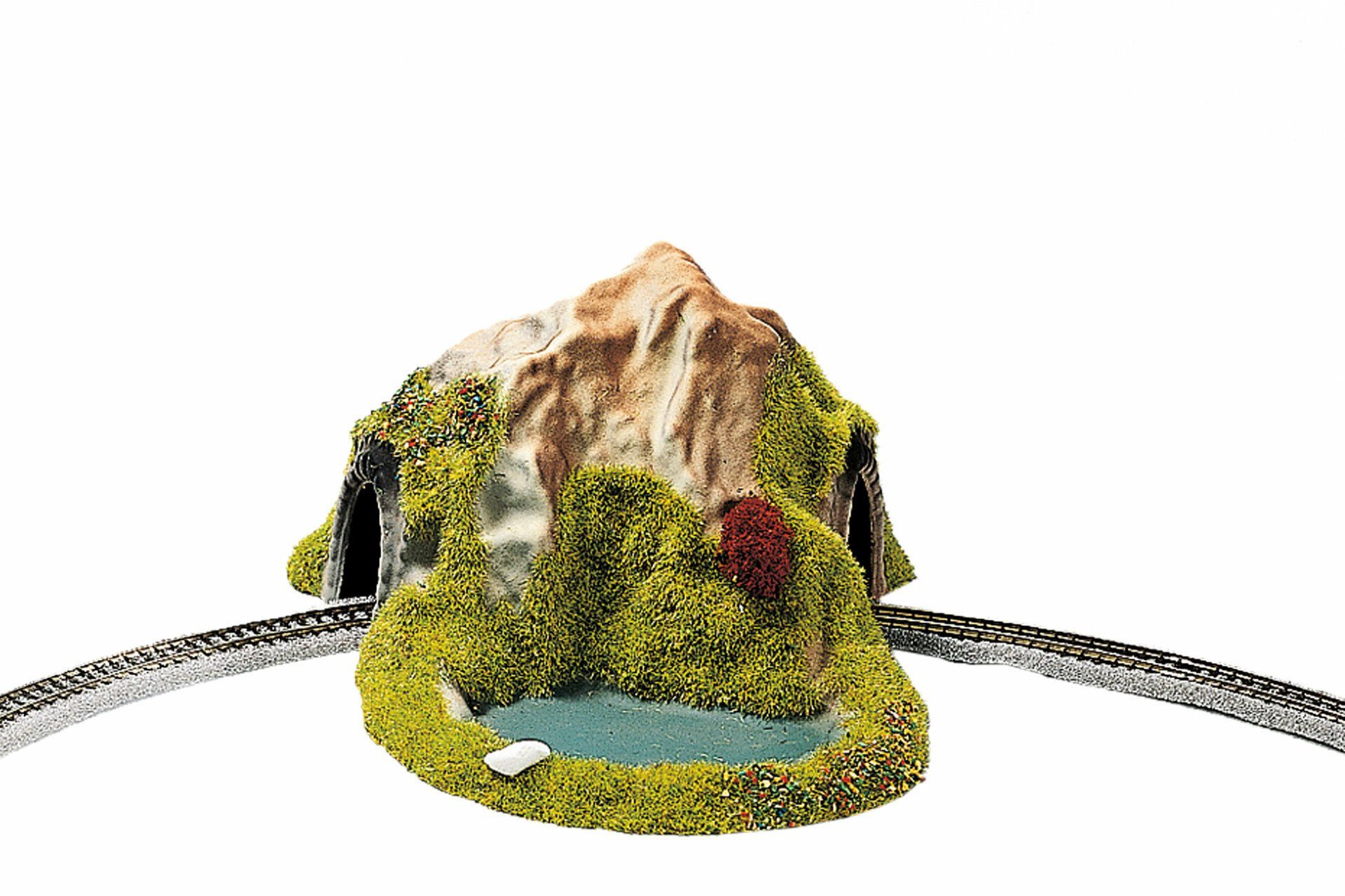 NOCH Modelleisenbahn-Tunnel Tunnel, 1-gleisig, gebogen, Handkoloriert für Mode