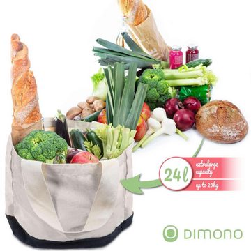 Dimono Einkaufsbeutel Einkaufstasche Shopper Stofftasche, Obst- & Gemüsebeutel Biologische Baumwolle