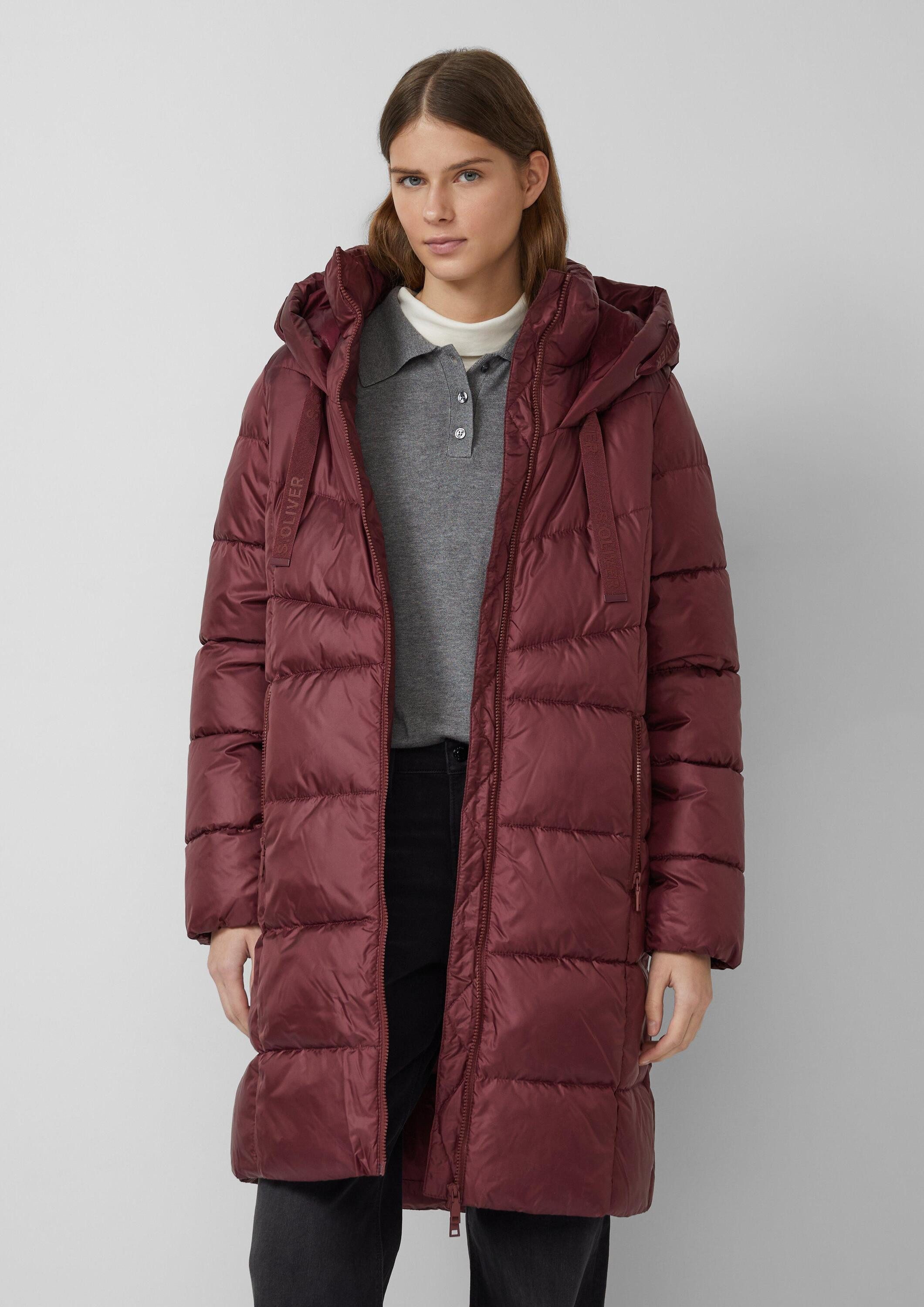 s.Oliver Wintermantel Outdoor-Mantel Steppmantel mit Stehkragen und Kapuze günstig online kaufen