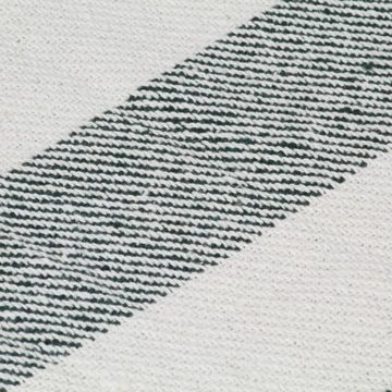 Bettüberwurf Überwurf Baumwolle Streifen 125x150 cm Dunkelgrün, vidaXL