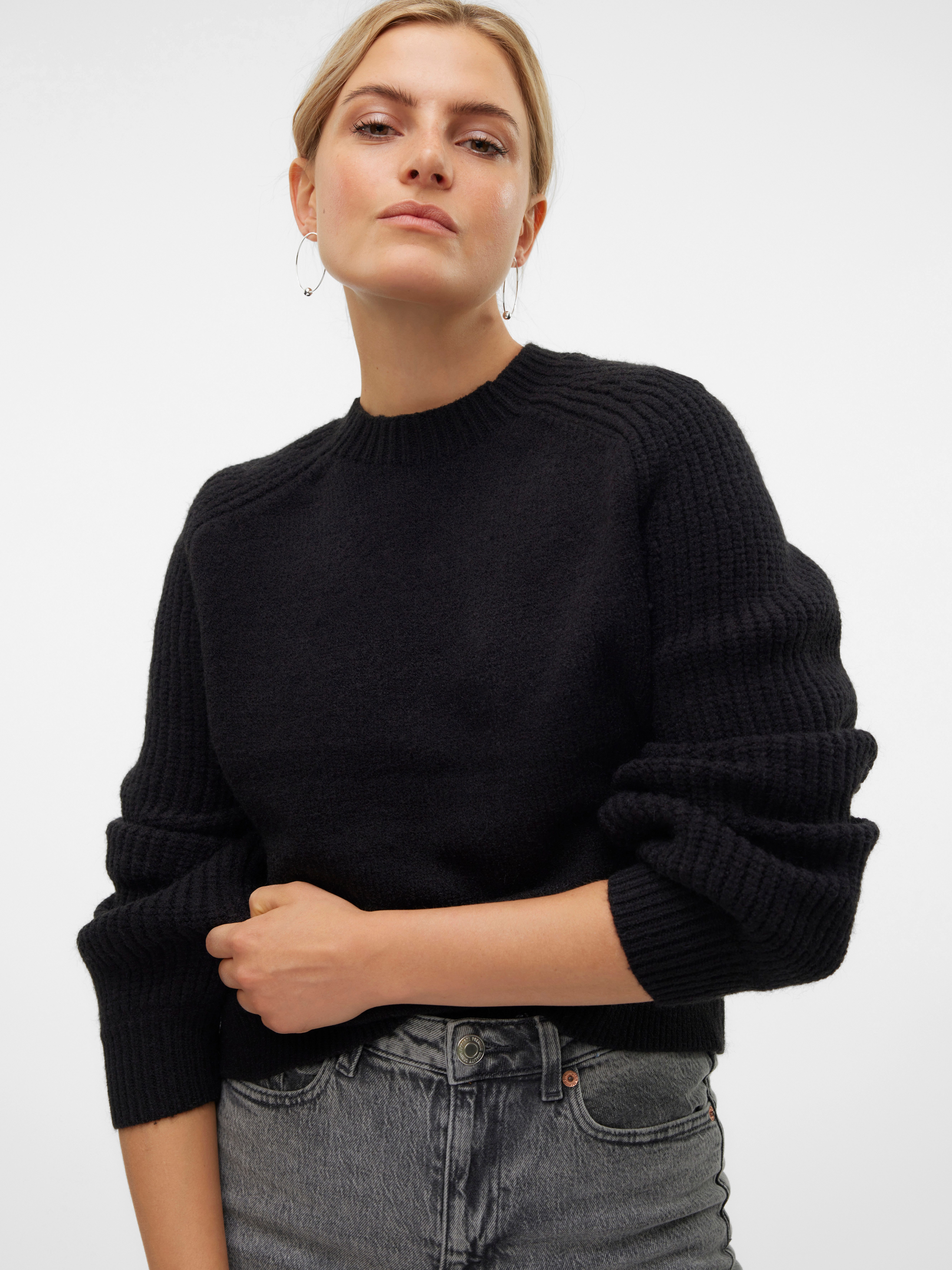 Vero Moda Rundhalspullover VMENYA LS O-NECK günstig online kaufen