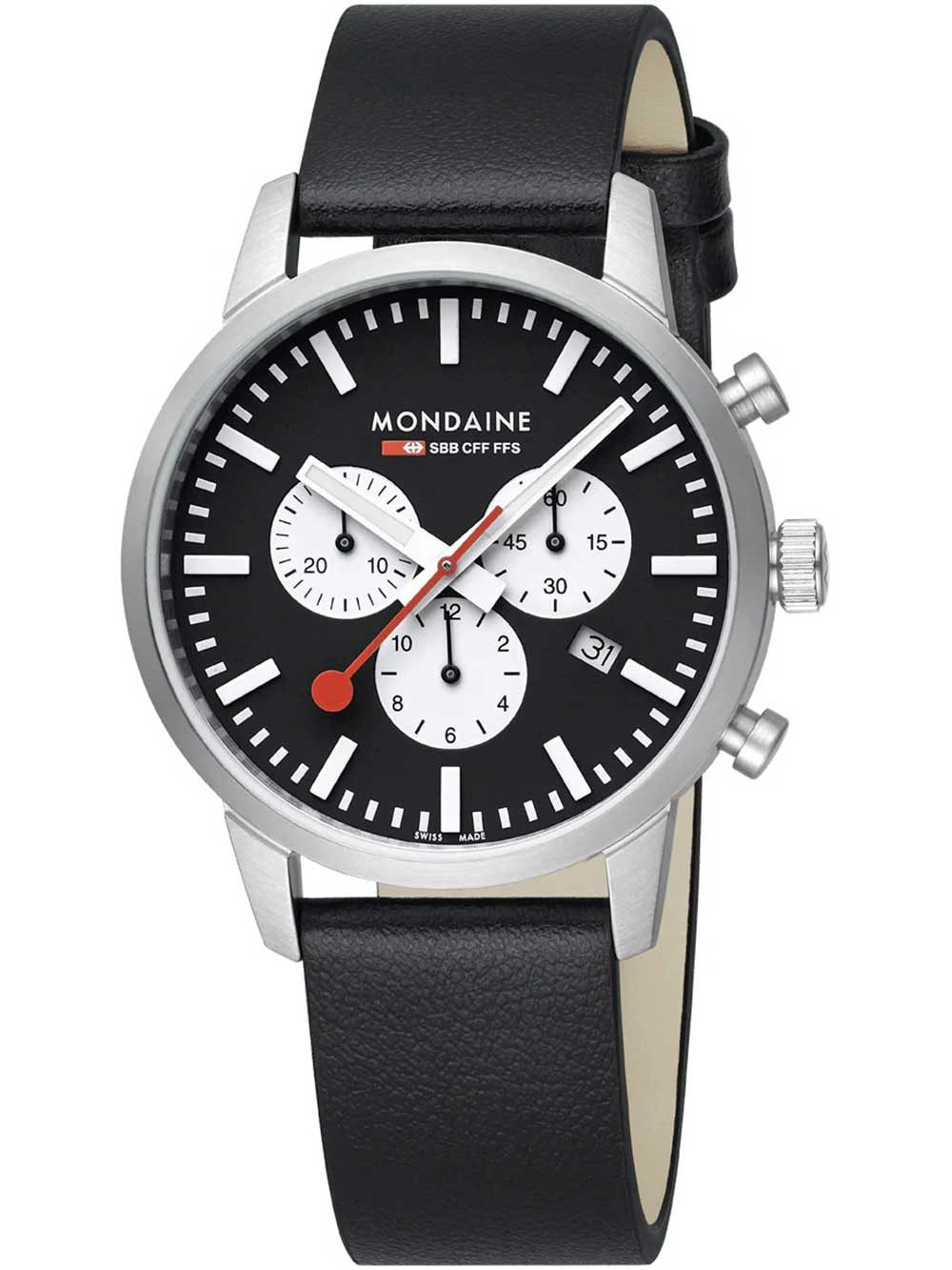 MONDAINE Quarzuhr Mondaine MSD.41420.LBV Herrenuhr SBB Neo Chronograph 41mm 5ATM Mondaine MSD.41420.LBV Herrenuhr SBB Neo Chronograph 41mm 5ATM