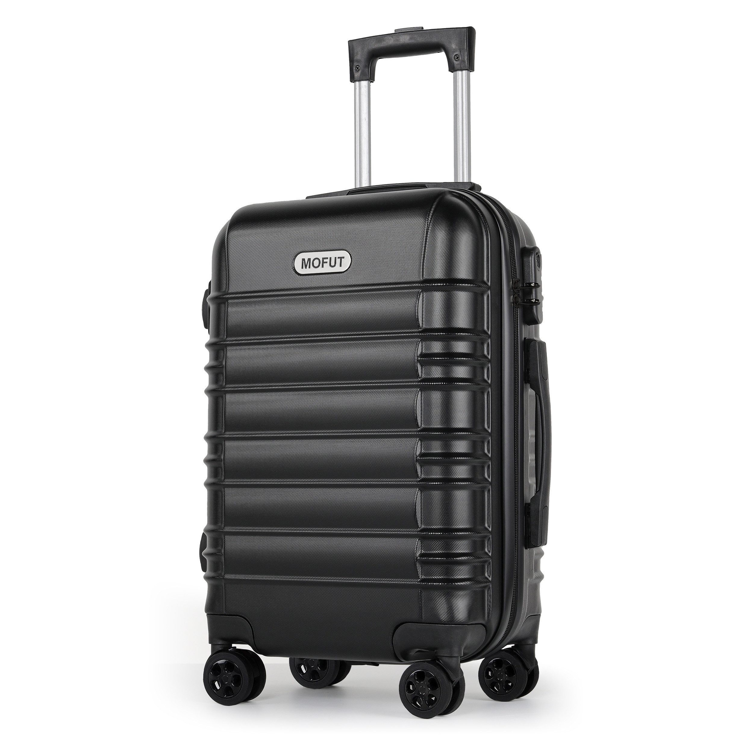 MoFut Koffer Zwillingsrollen Reisekoffer Koffer Trolleys Hartschale (M/L/XL), 4 Rollen, Trolley Handgepäck Große Kapazität mit 4 Rollen und Zahlenschloss