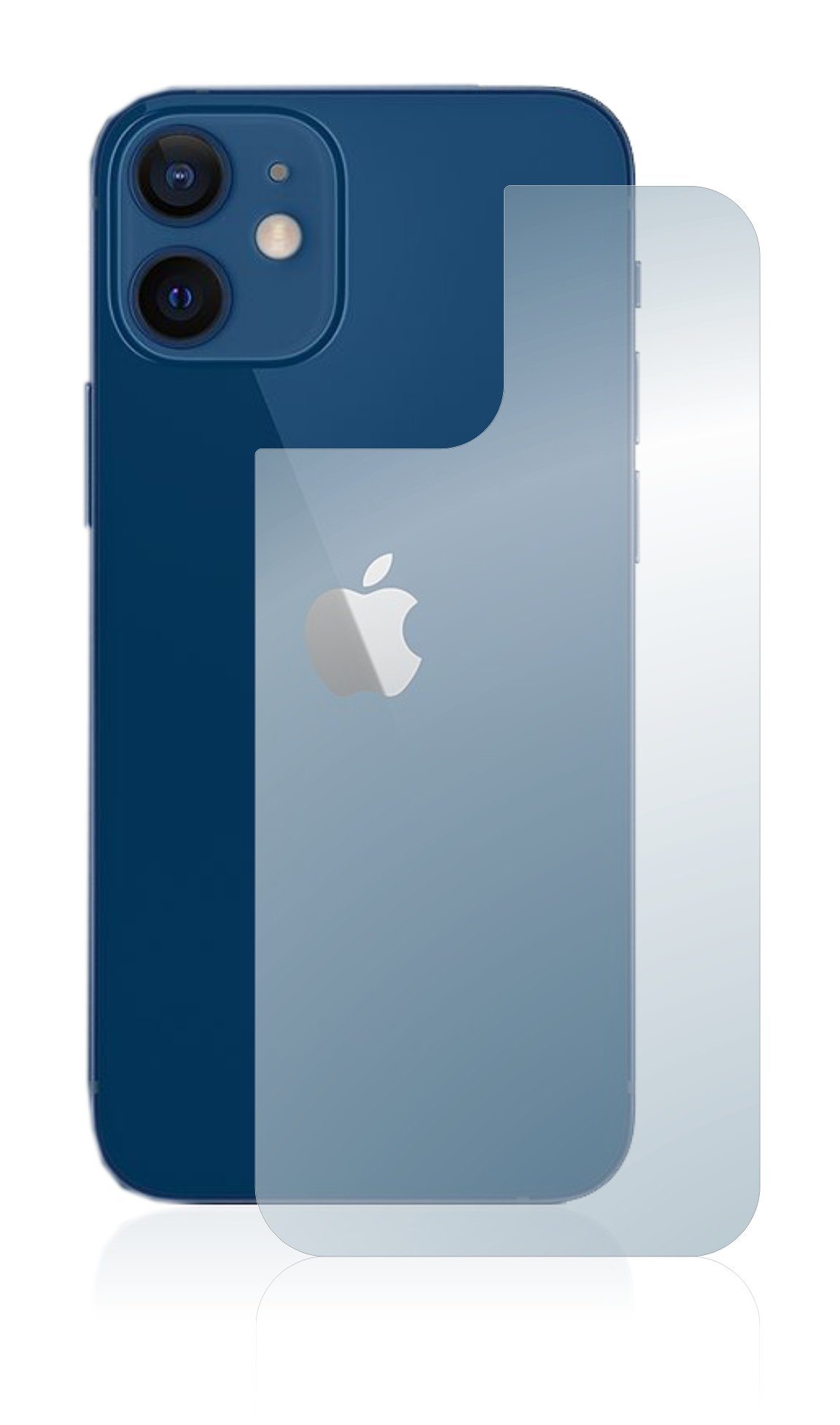 upscreen Schutzfolie für Apple iPhone 12 (Rückseite), Displayschutzfolie,  Folie matt entspiegelt Anti-Reflex