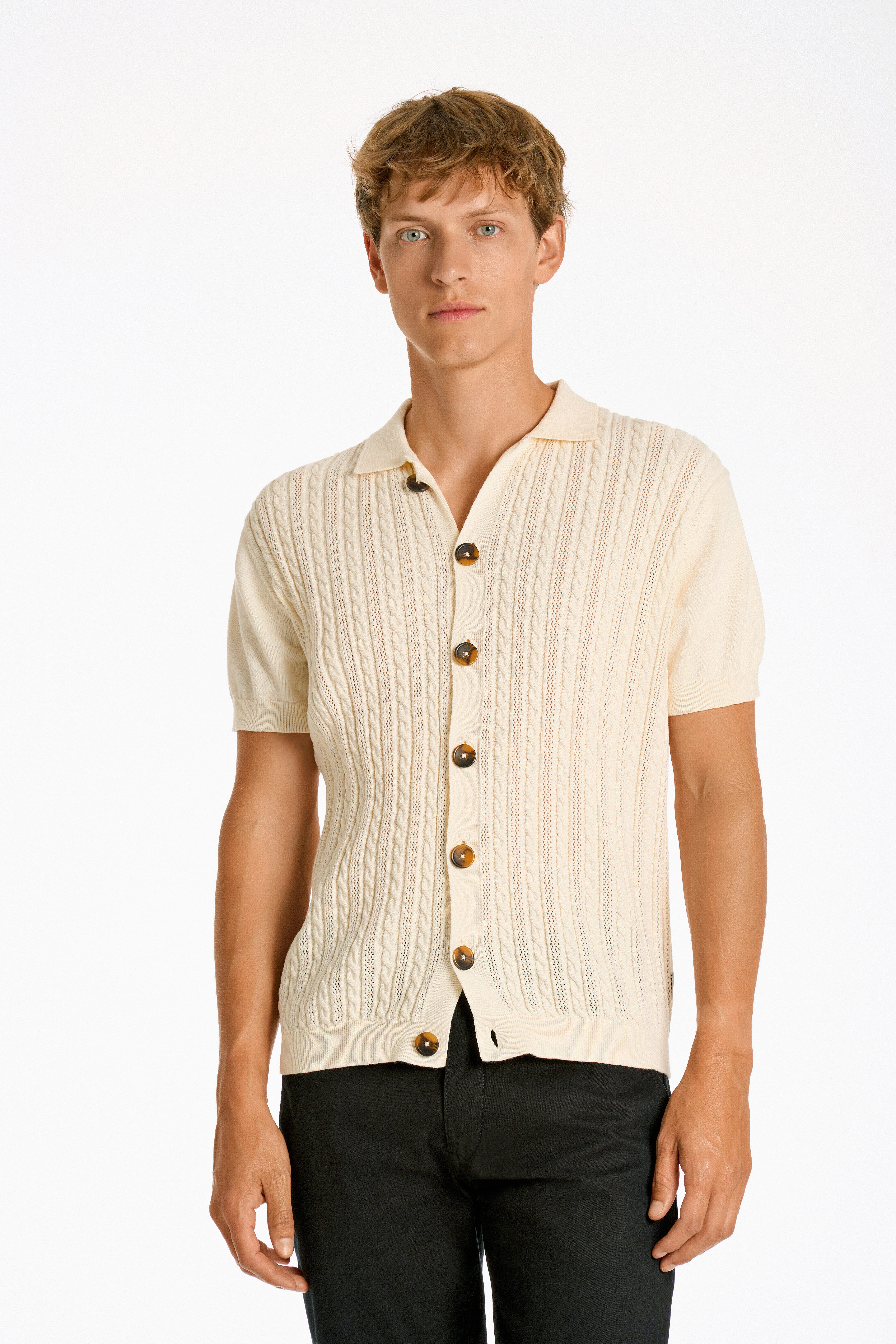 LINDBERGH Strickpullover mit strukturiertem Zopfmuster günstig online kaufen