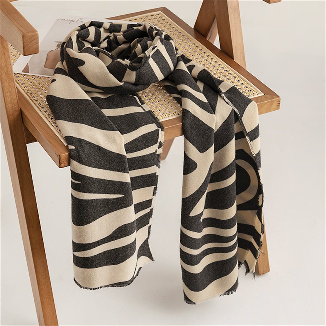 Modeschal Damen Print Fashion Warmer Winter Schal, Kälteschutz DÖRÖY Schal Zebra