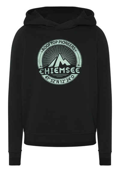 Chiemsee Kapuzensweatshirt Hoodie mit Label-Mountain-Print 1