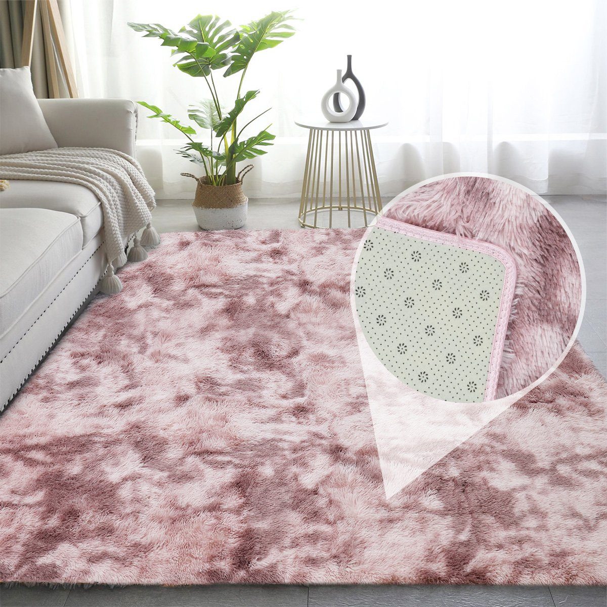 MULISOFT Teppich Wohnzimmer Shaggy Weich Langflor günstig online kaufen
