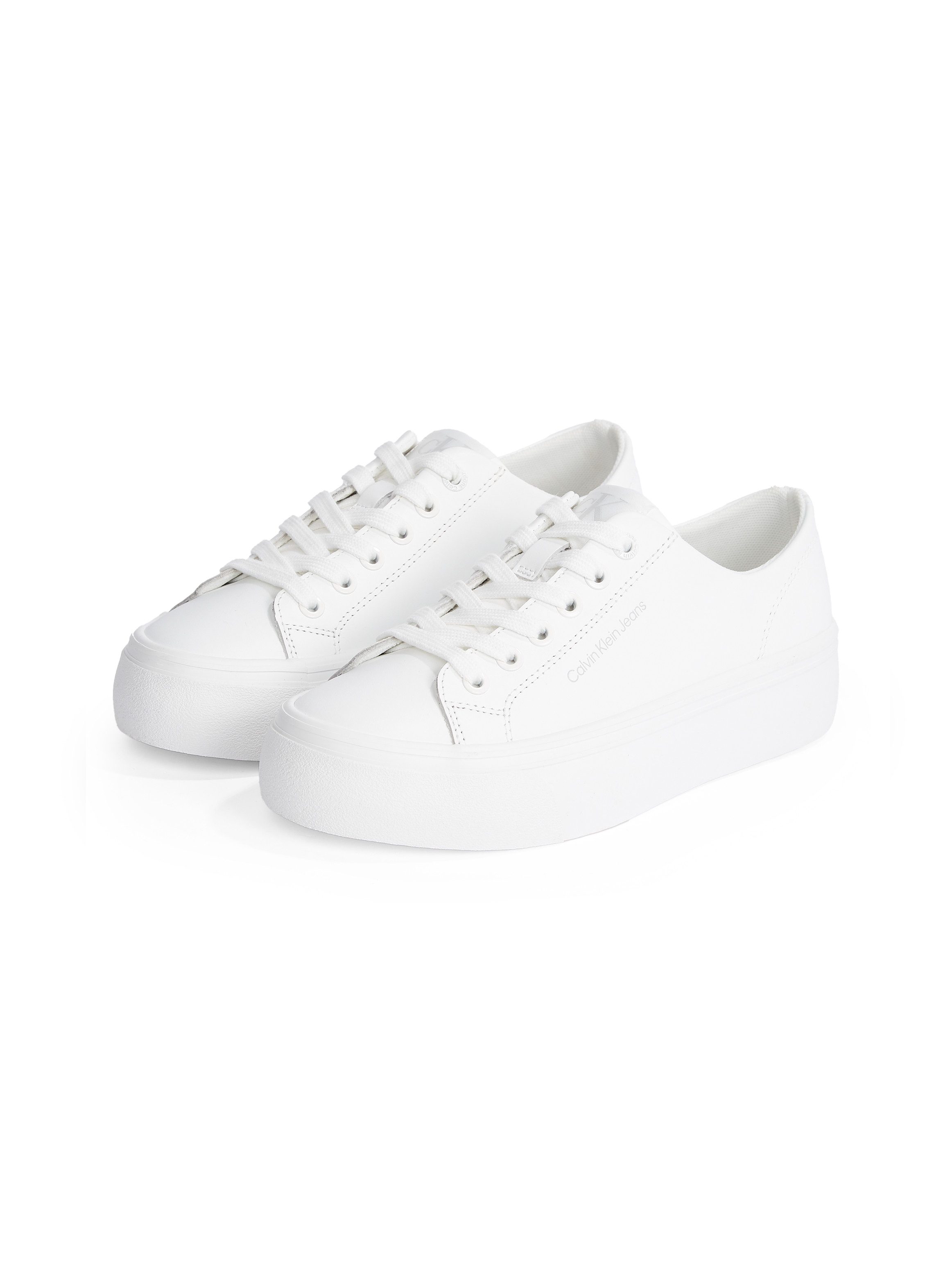Calvin Klein Jeans VULC FLATFORM LOW MG LTH Plateausneaker, Schnürschuh, Halbschuh, Freizeitschuh in klassischer Optik
