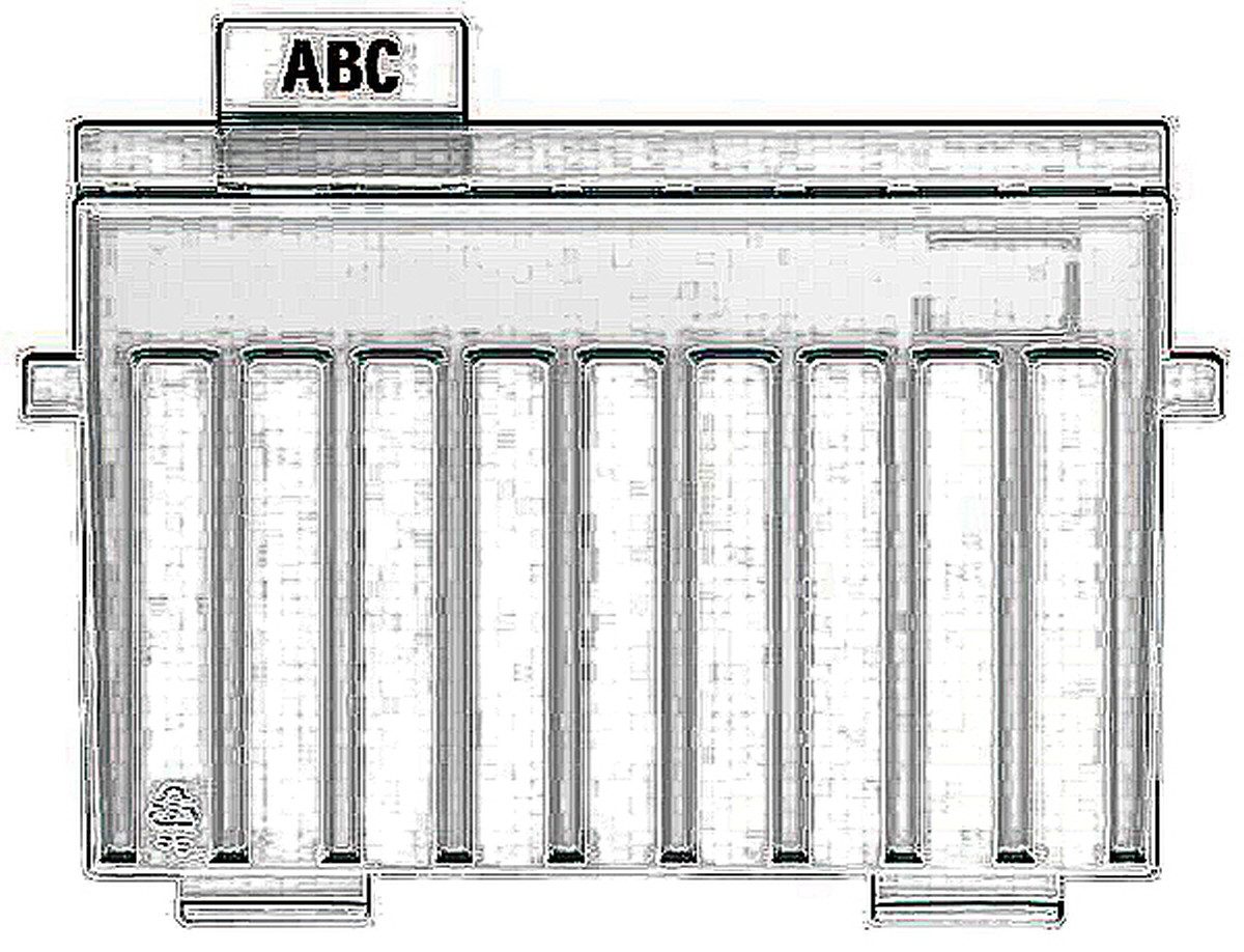 HAN-Bürogeräte Karteikasten Stützplatte A6 quer schwarz