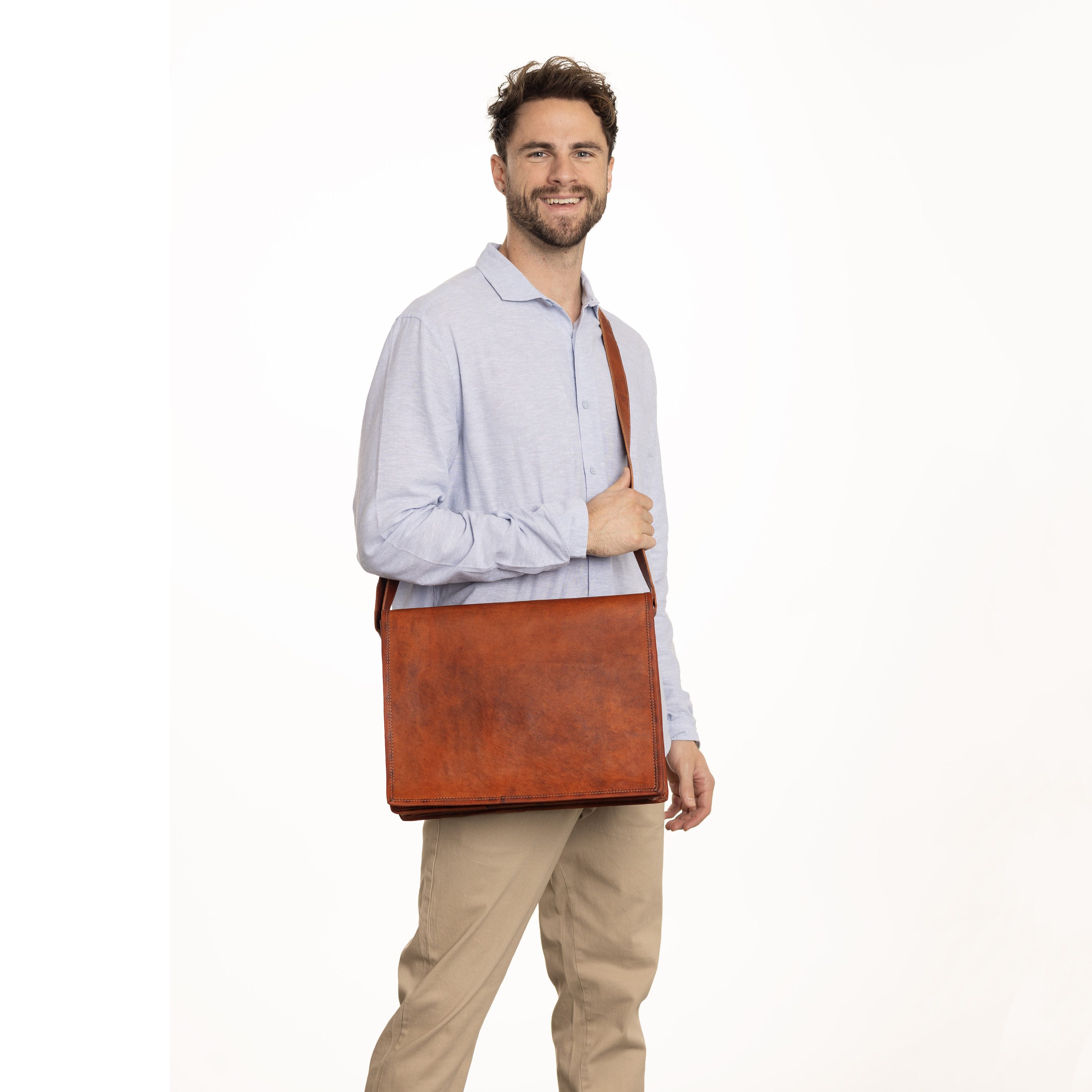 Gusti Leder Umhängetasche Gusti Leder Umhängetasche Max (1-tlg), Aktenordner
