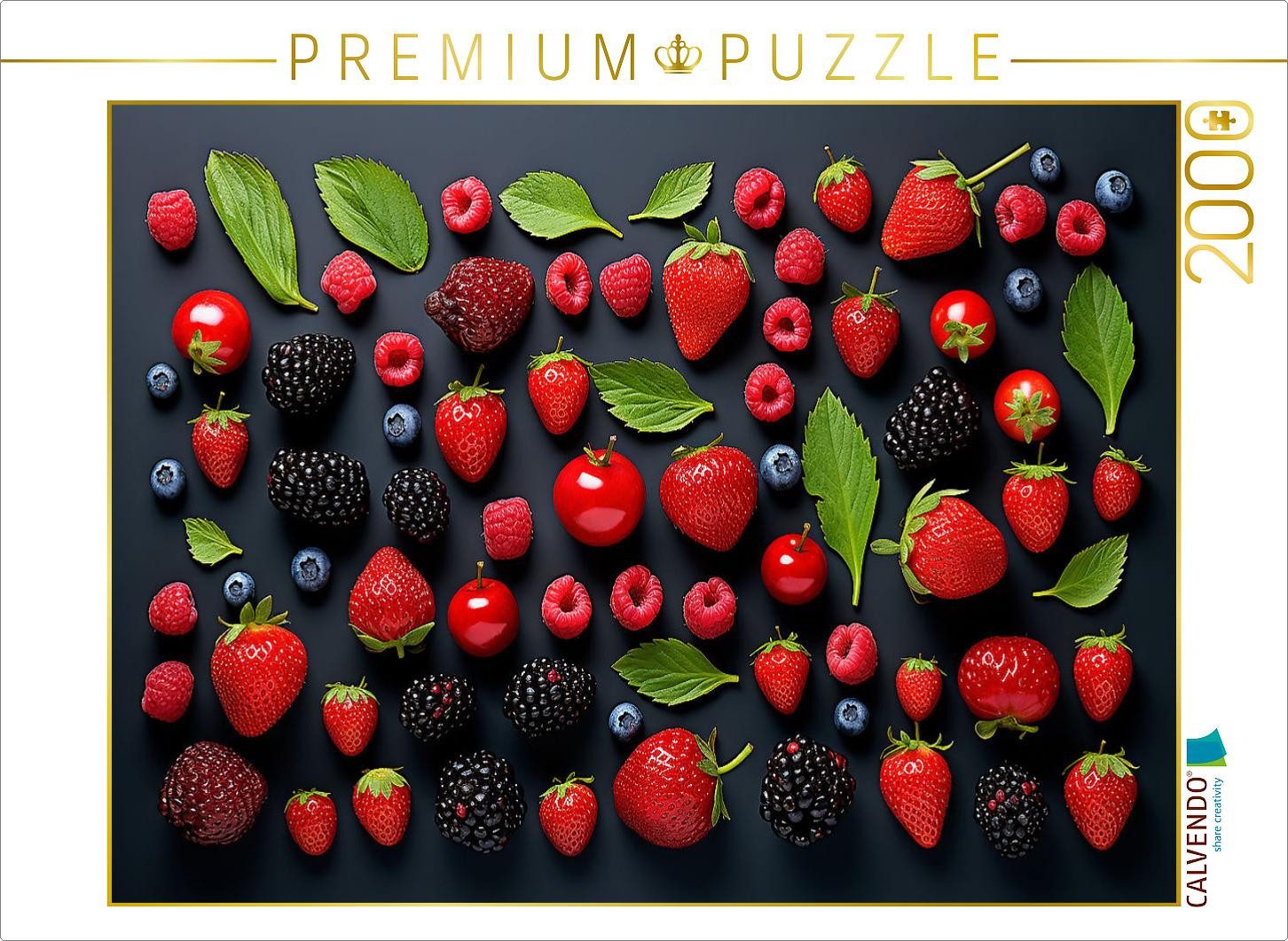 CALVENDO Puzzle CALVENDO Puzzle Beerenfrüchte schön angeordnet, 2000 Teile Lege-Größe, 2000 Puzzleteile