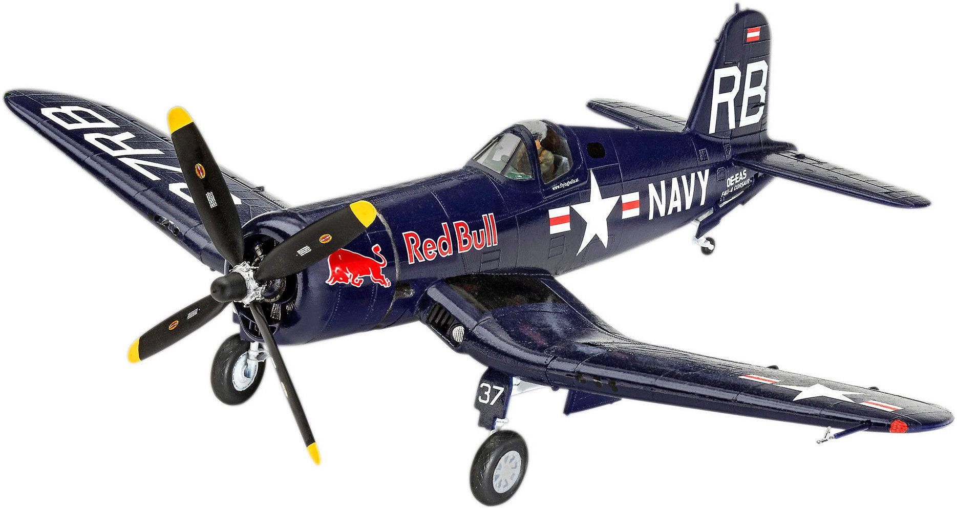 Revell® Modellbausatz Geschenkset: Flying Bulls F4U-4 Corsair, Maßstab 1:48
