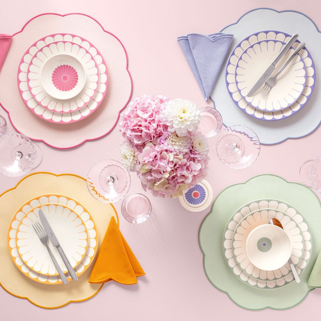 Villeroy & Boch Papierserviette, (Set, 8 St), Baumwolle, 8 Stck, Maschinenwäsche bis 30°, Made in Germany