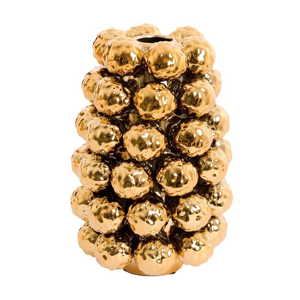 Light & Living Dekovase Dekovase Vase BUTANG Light & Living Blumenvase Ø18,5x28cm Keramik Gold