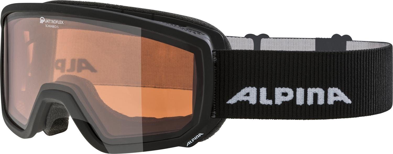 Alpina Sports Skibrille SCARABEO S QH black matt