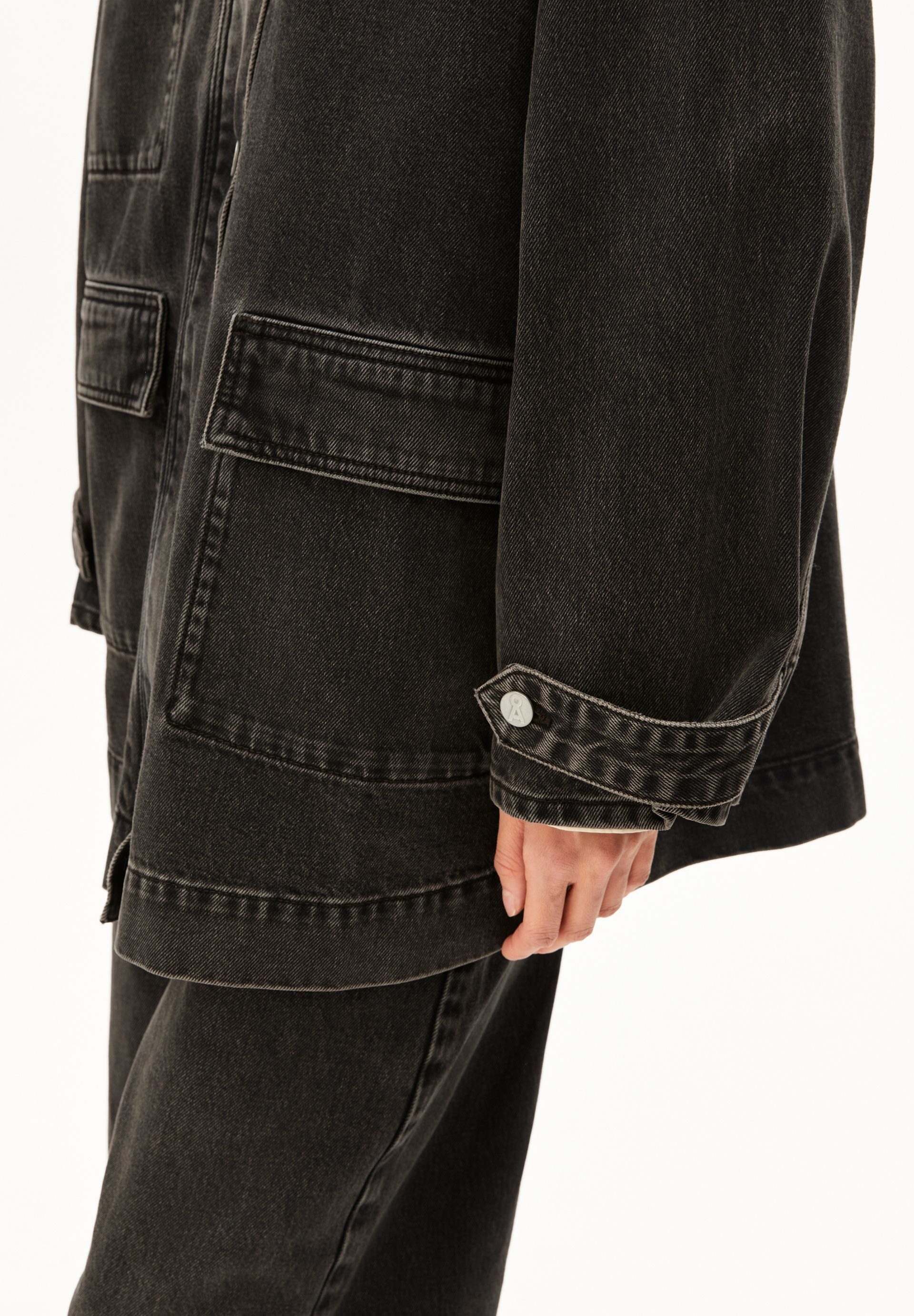 Armedangels Jeansjacke CORD COLLAR DENIM Oversized Fit – Bild 5 von 5