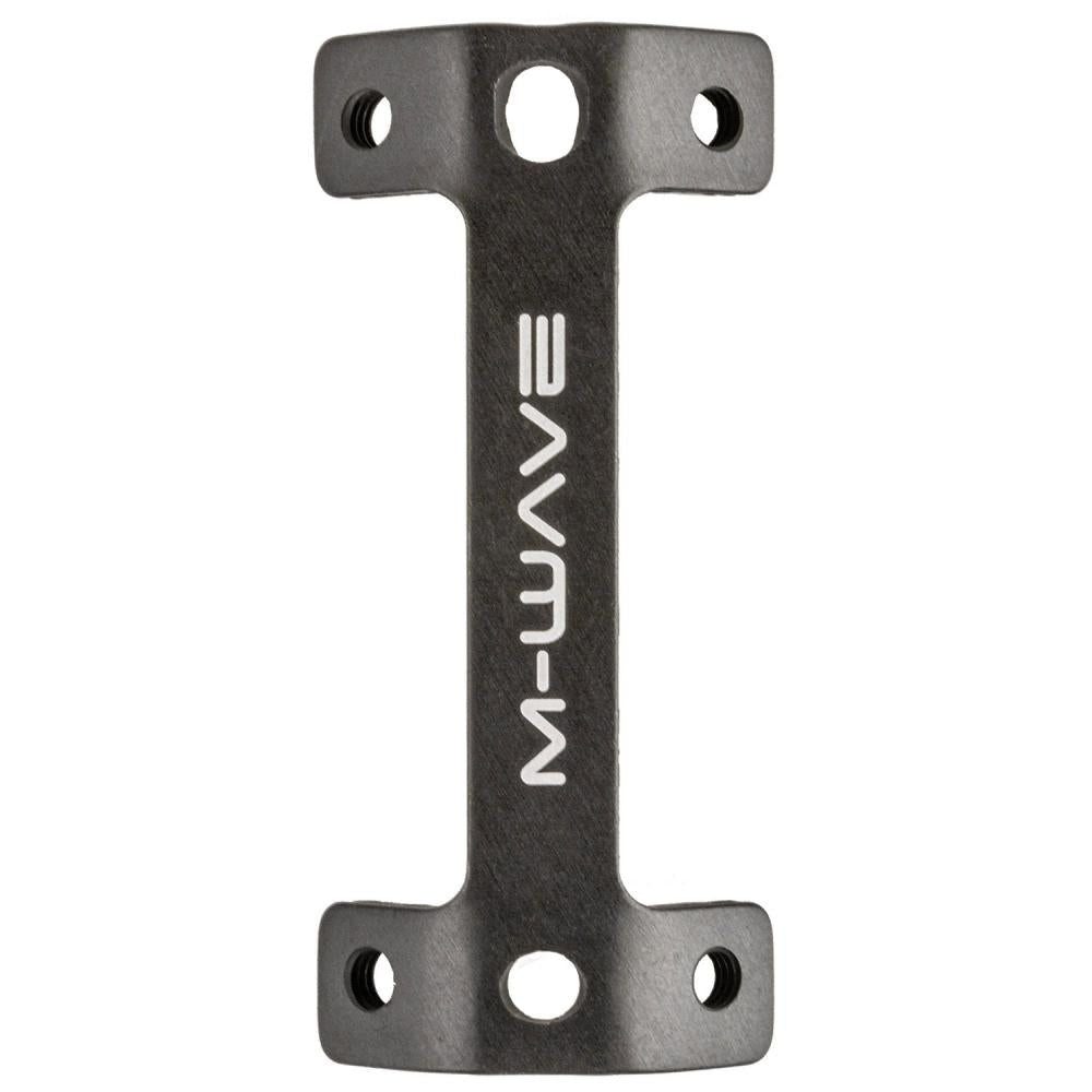 M-Wave Fahrrad-Flaschenhalter M-Wave Flaschenhalter-Adapter Alu zur Befestigung von 2 Flaschenhalter