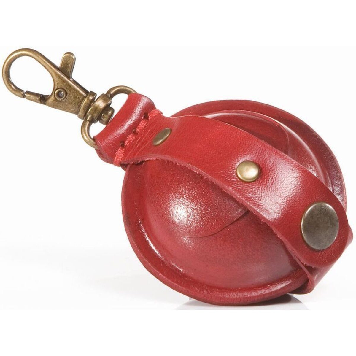 Mika Gürteltasche Mini Schlüsselanhänger / Kleingeldbörse Sattelleder 5cm rot