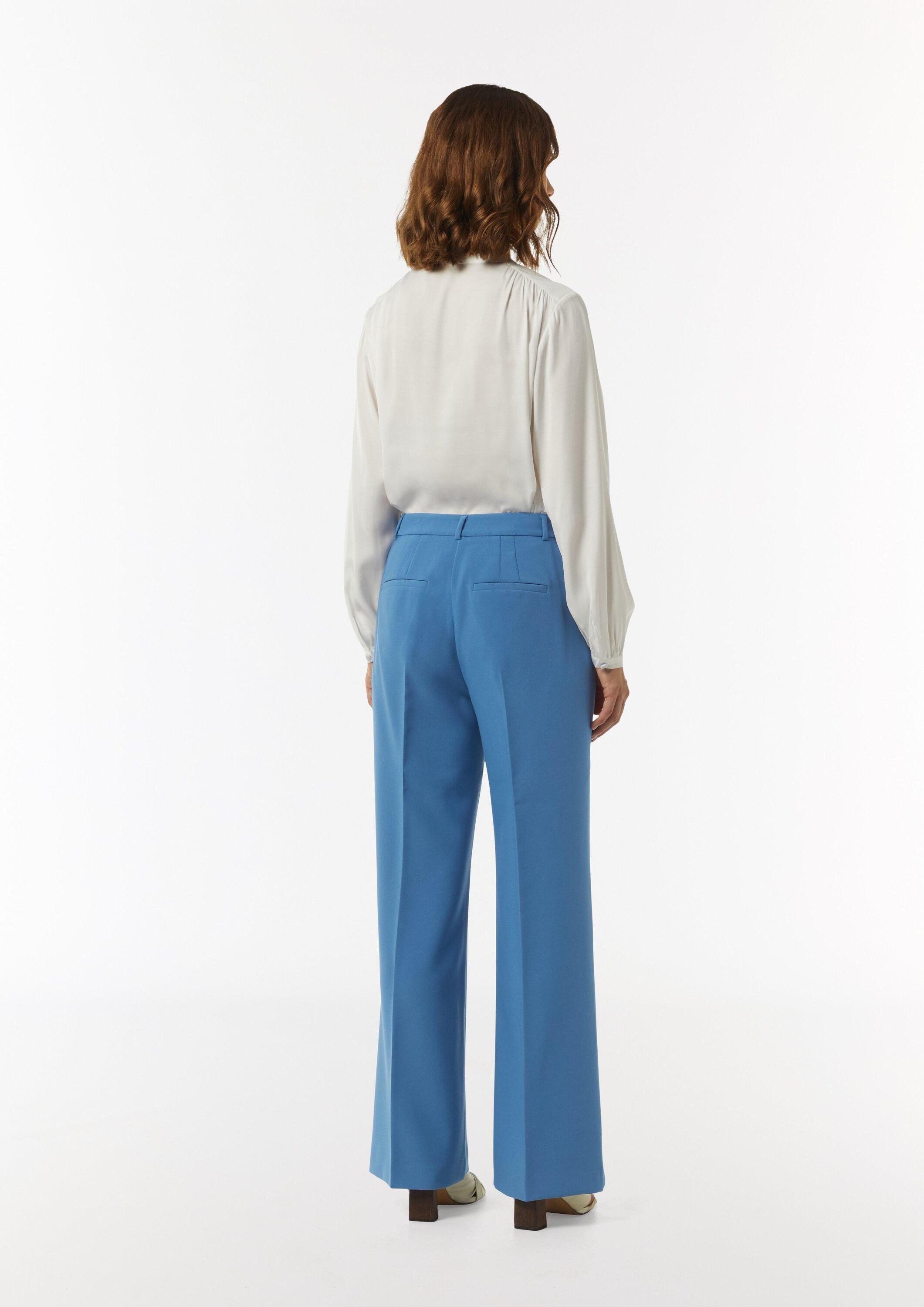 comma Chinos Hose Marlenehose mit Bügelfalten