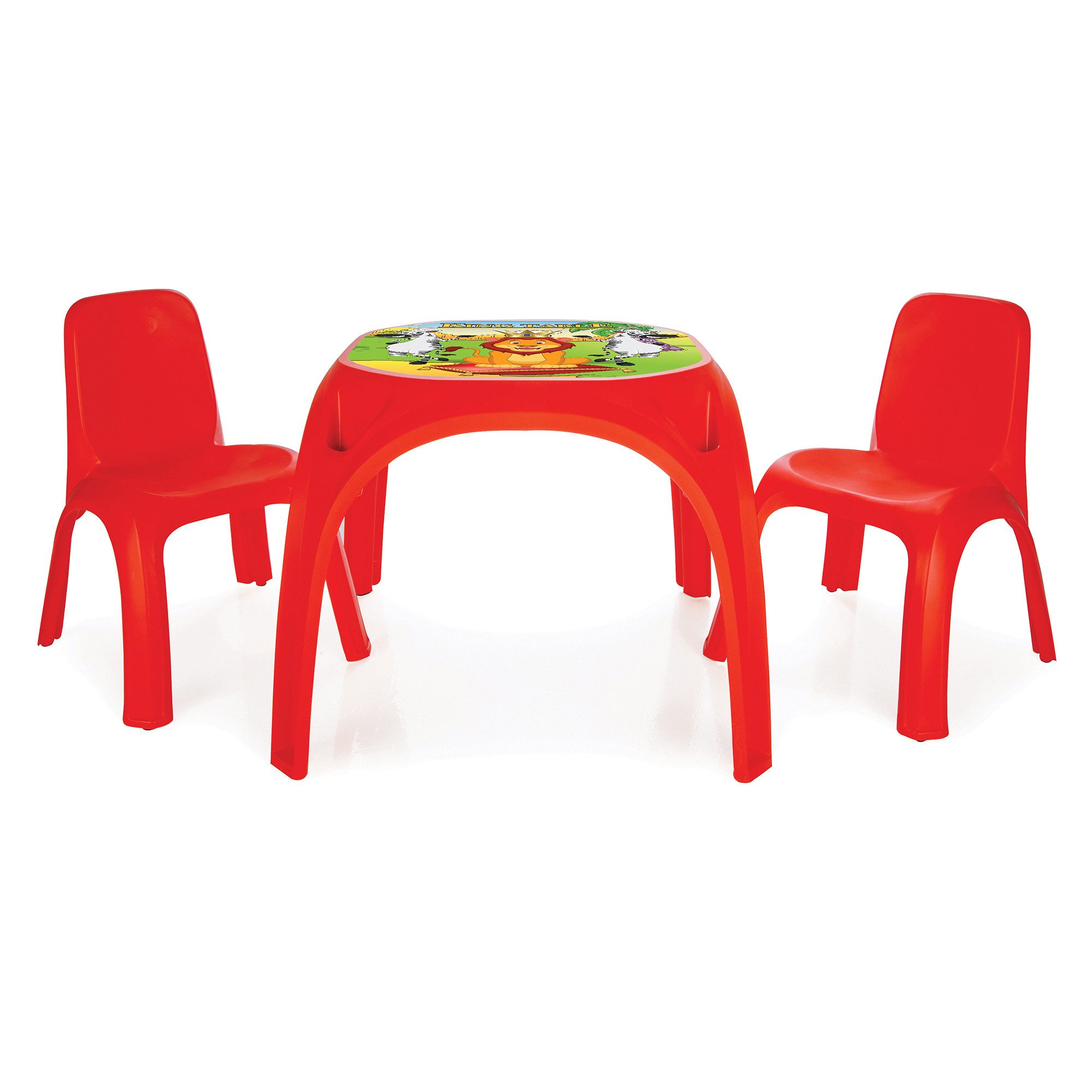 Lemodo Kindersitzgruppe Stabile Kindersitzgruppe mit 1xgroßer Tischoberfläche,2xKinderstühlen, (1 Tisch, 2 Стулья)