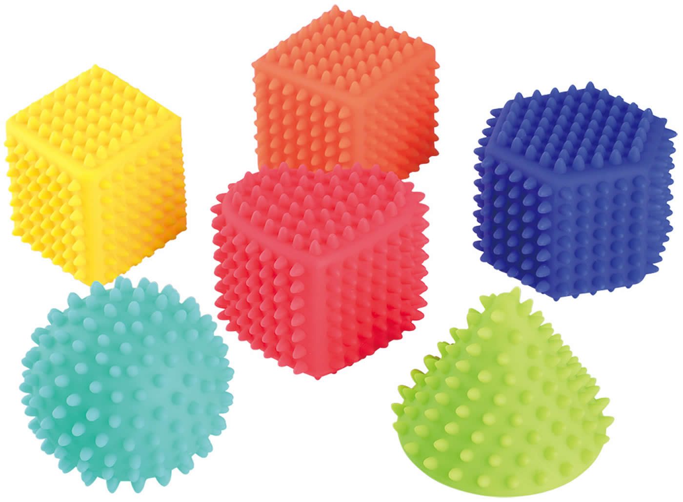 Spielcenter Squeeze Set 6-tlg. bunt Baby Drück mich Motorik Spielzeug +6M