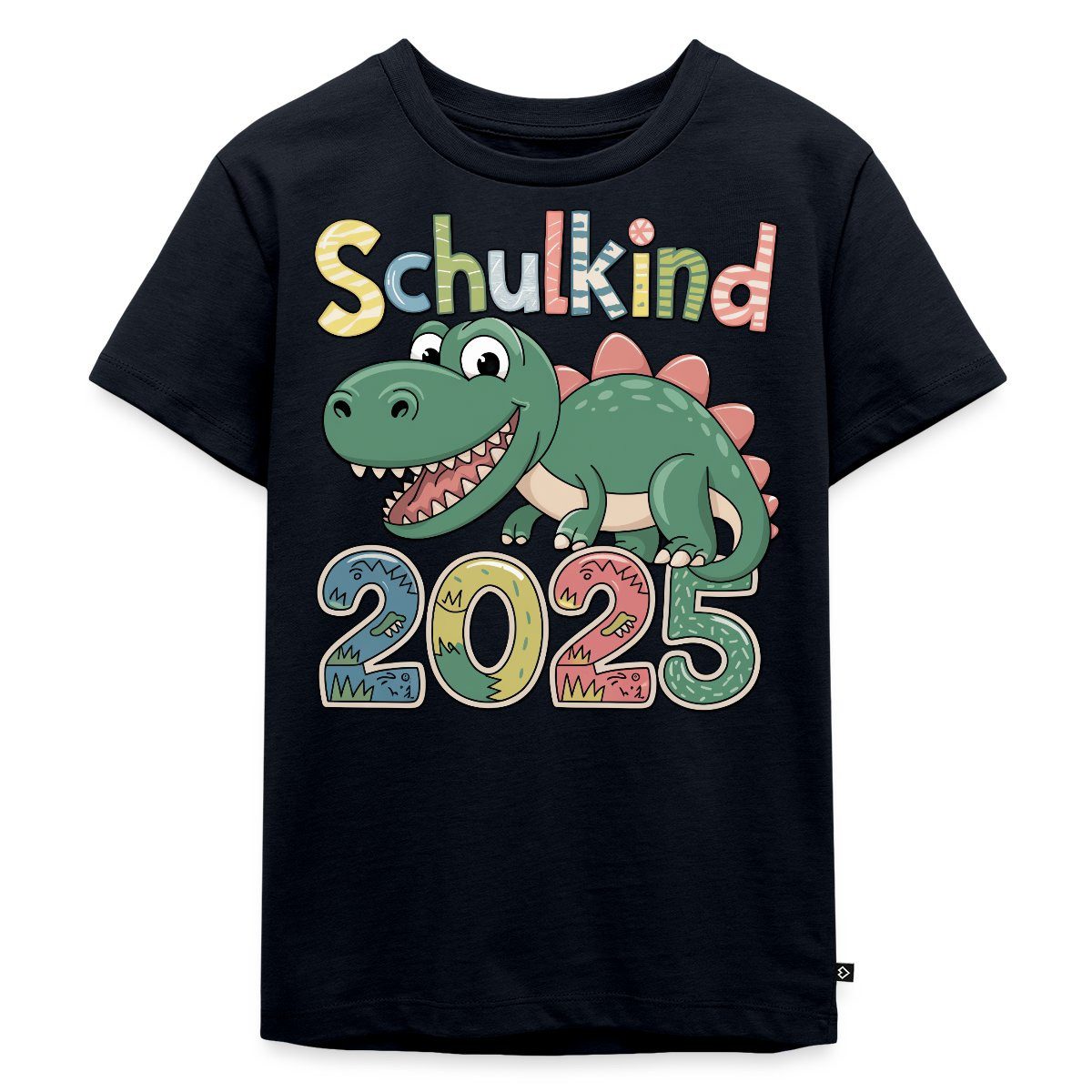 T-Shirt Schulkind 2025 Erstklässler Dinosaurier Kinder Premium T-Shirt