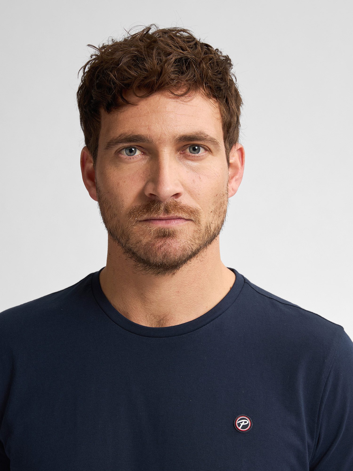 Petrol Industries Rundhalsshirt mit Logo Stickerei