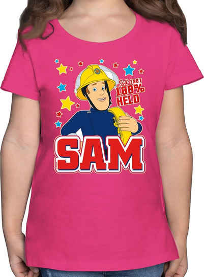 Shirtracer T-Shirt Seit 1987 - 100% Held - Sam Feuerwehrmann Sam Mädchen
