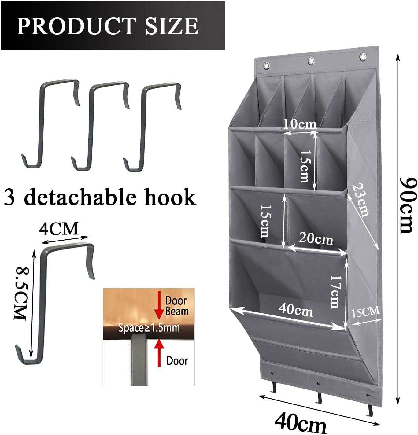 Coonoor Hängeregal Schuh-Organizer über der Tür, hängende Schuhaufbewahrung günstig online kaufen