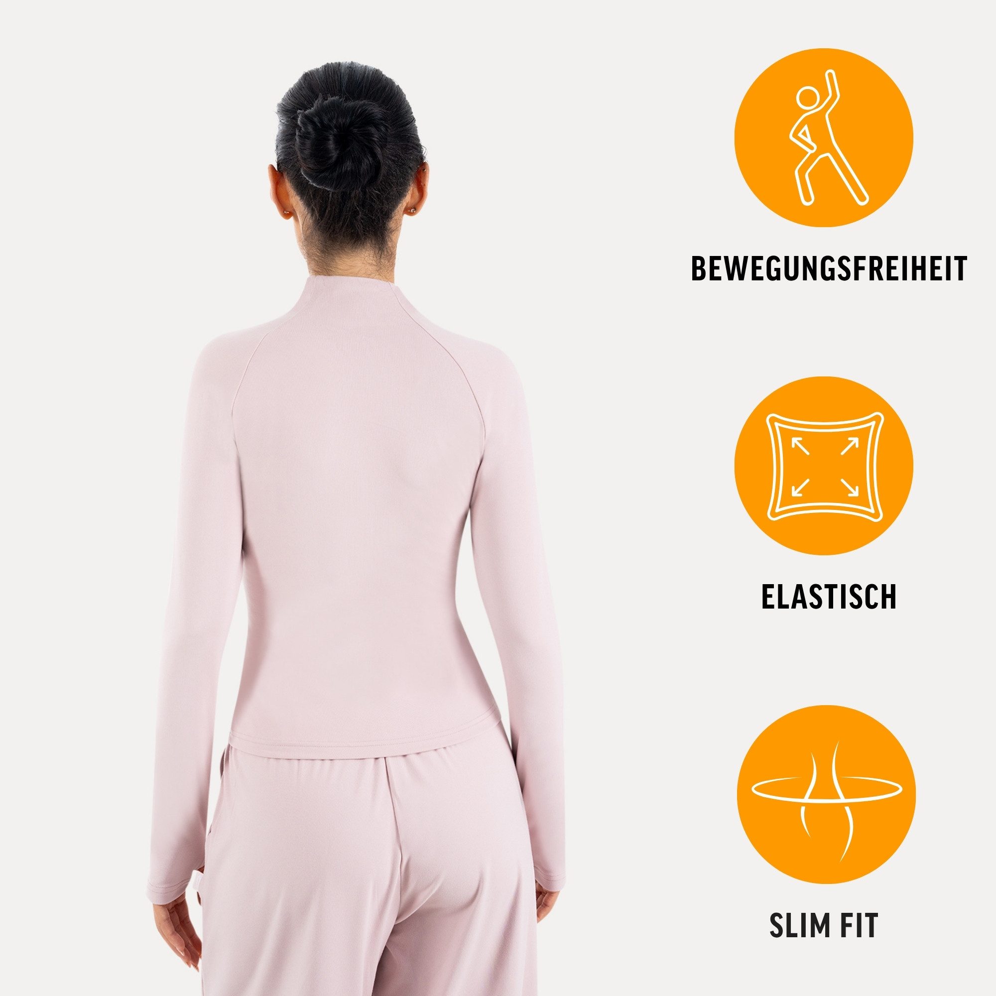 Smilodox Outdoorjacke Nexa, Trainingsjacke Damen, Slim Fit Jacke für Gym, Freizeit & Yoga Figurbetont, Stehkragen, Elastisches Material, Front-Zipper, Sport