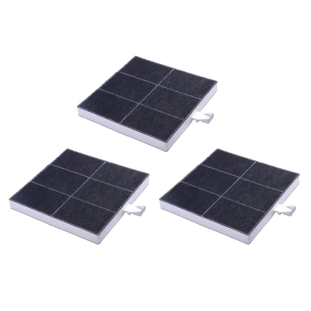 Trade-Shop Aktivkohlefilter 3x passend für Constructa CZ5101X5 CZ5105X5 Dunstabzugshaube, Zubehör für Bosch/Siemens/Neff 00573851, 703595, 00703595, 705431, 00705431, Maße: ca. 233 x 215 x 22mm / mit Lasche: ca. 233 x 237 x 22mm