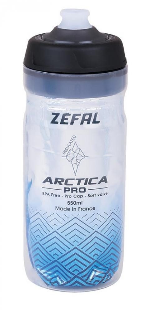 Zefal Trinkflasche Zefal Trinkflasche Arctica Pro 55 550ml silver blue Flasche