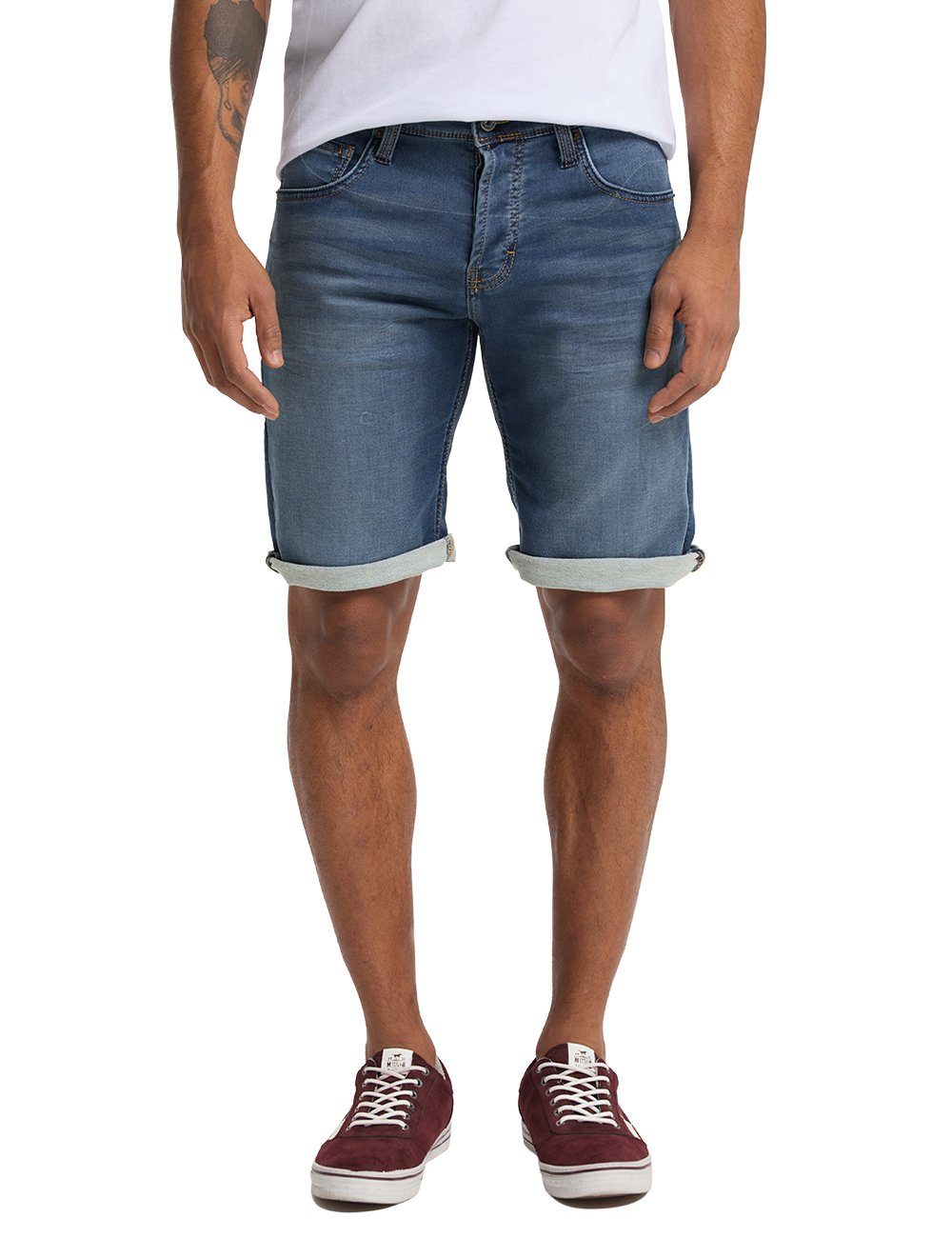 MUSTANG Jeansshorts Mustang Hose (943) Chicago Washed Blue Short