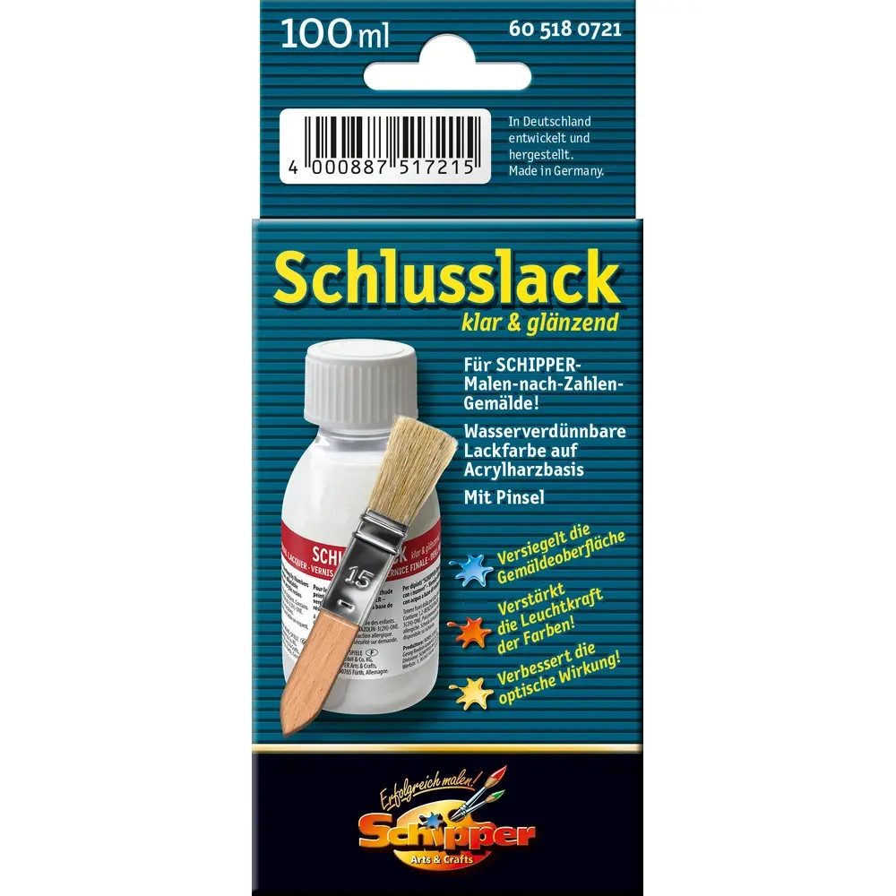 SIMBA Malen nach Zahlen Malen nach Zahlen - Schlusslack klar & glänzend