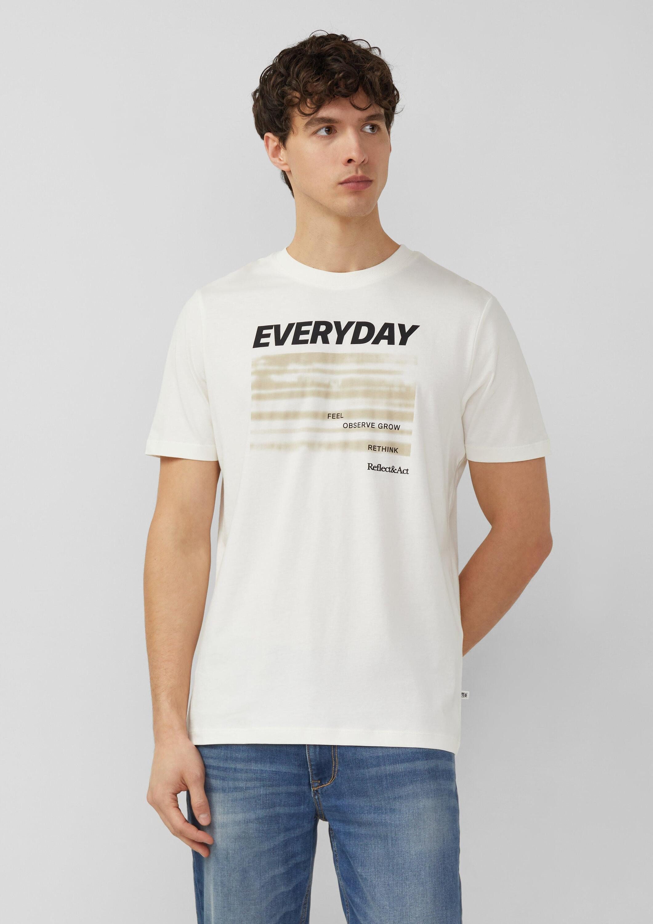 s.Oliver Kurzarmshirt T-Shirt T-Shirt aus Baumwolljersey mit Frontprint