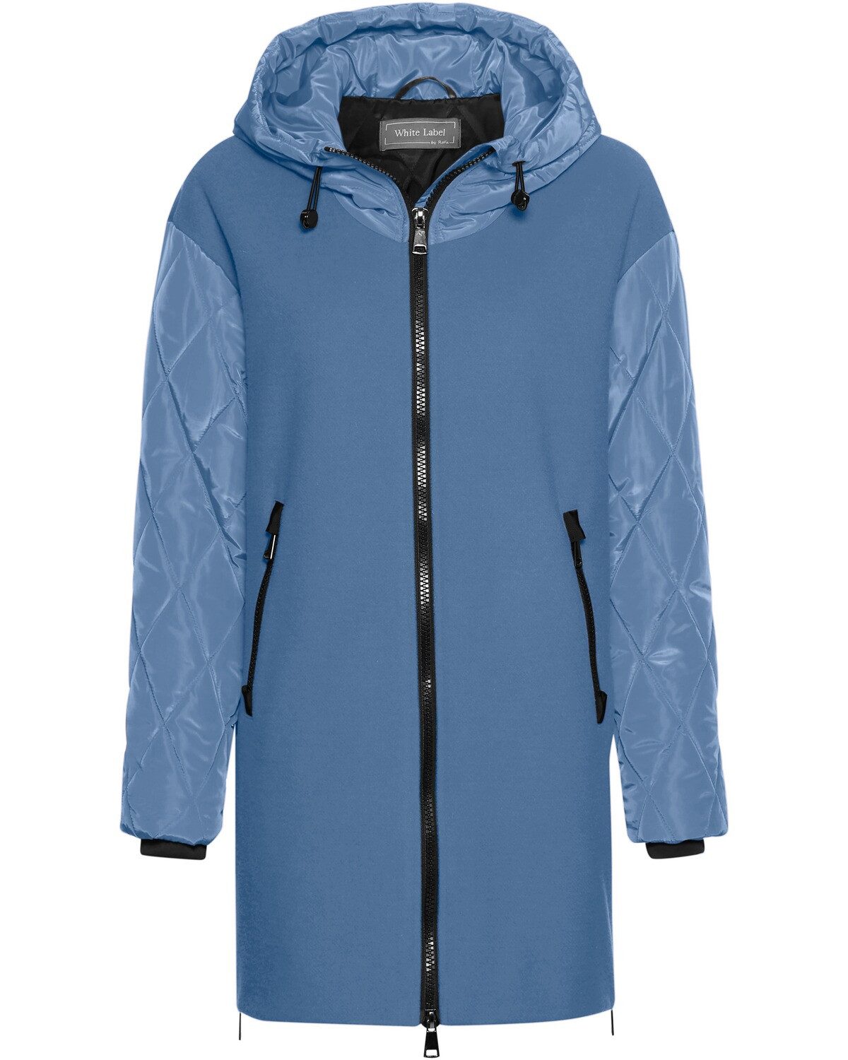 White Label Steppjacke Materialmix-Winterjacke