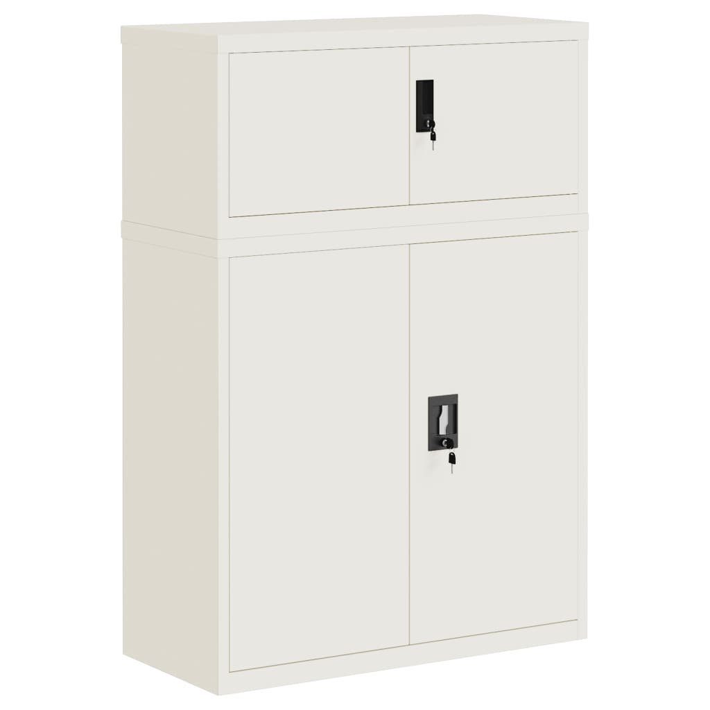 Aktenschrank Aktenschrank Weiß 90x40x130 cm Stahl